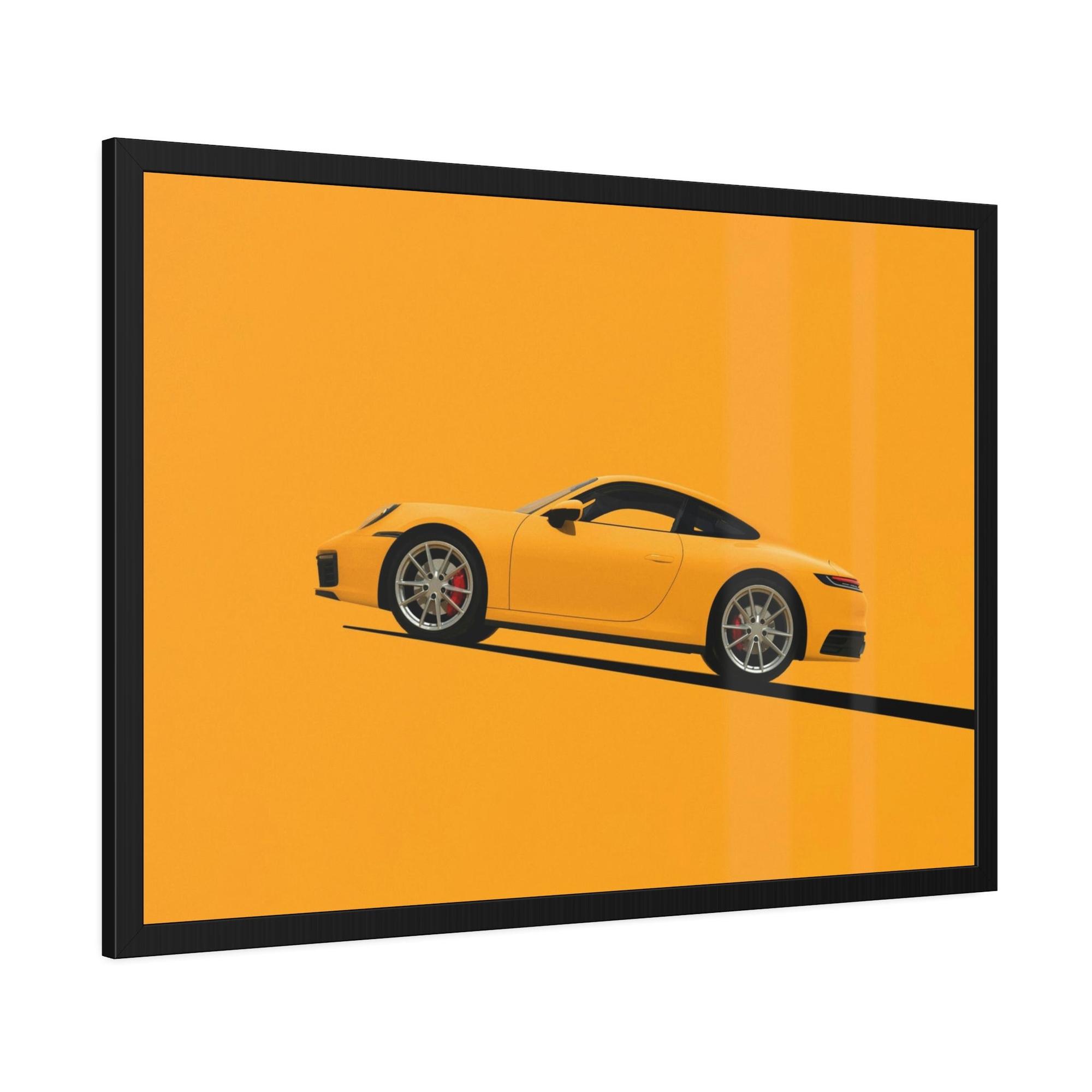 Porsche Artistic Porsche: Natural Canvas & Poster Print of a Unique Design