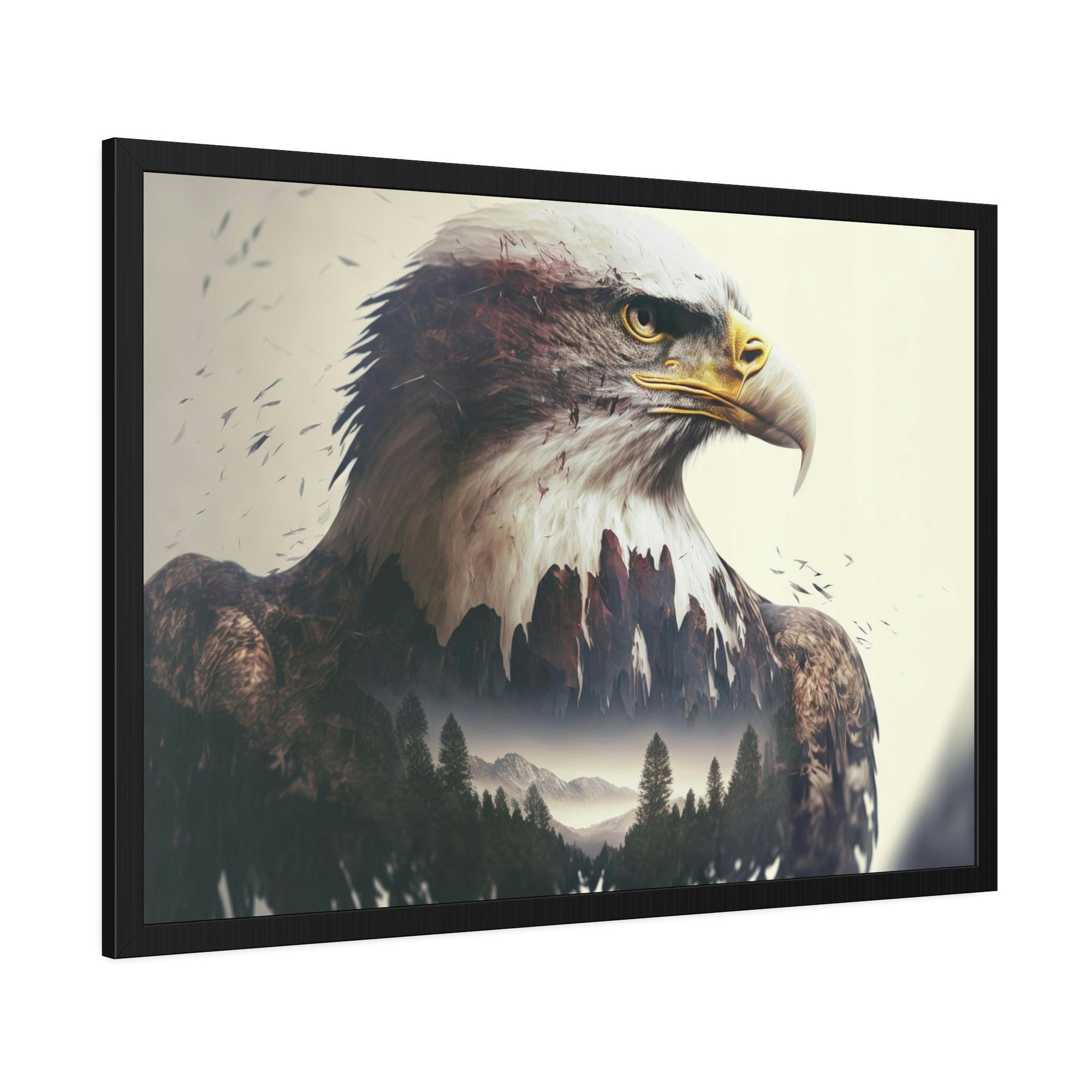 Eagles Eagle's Grace Unveiled: Poster & Canvas Exuding Majestic Beauty