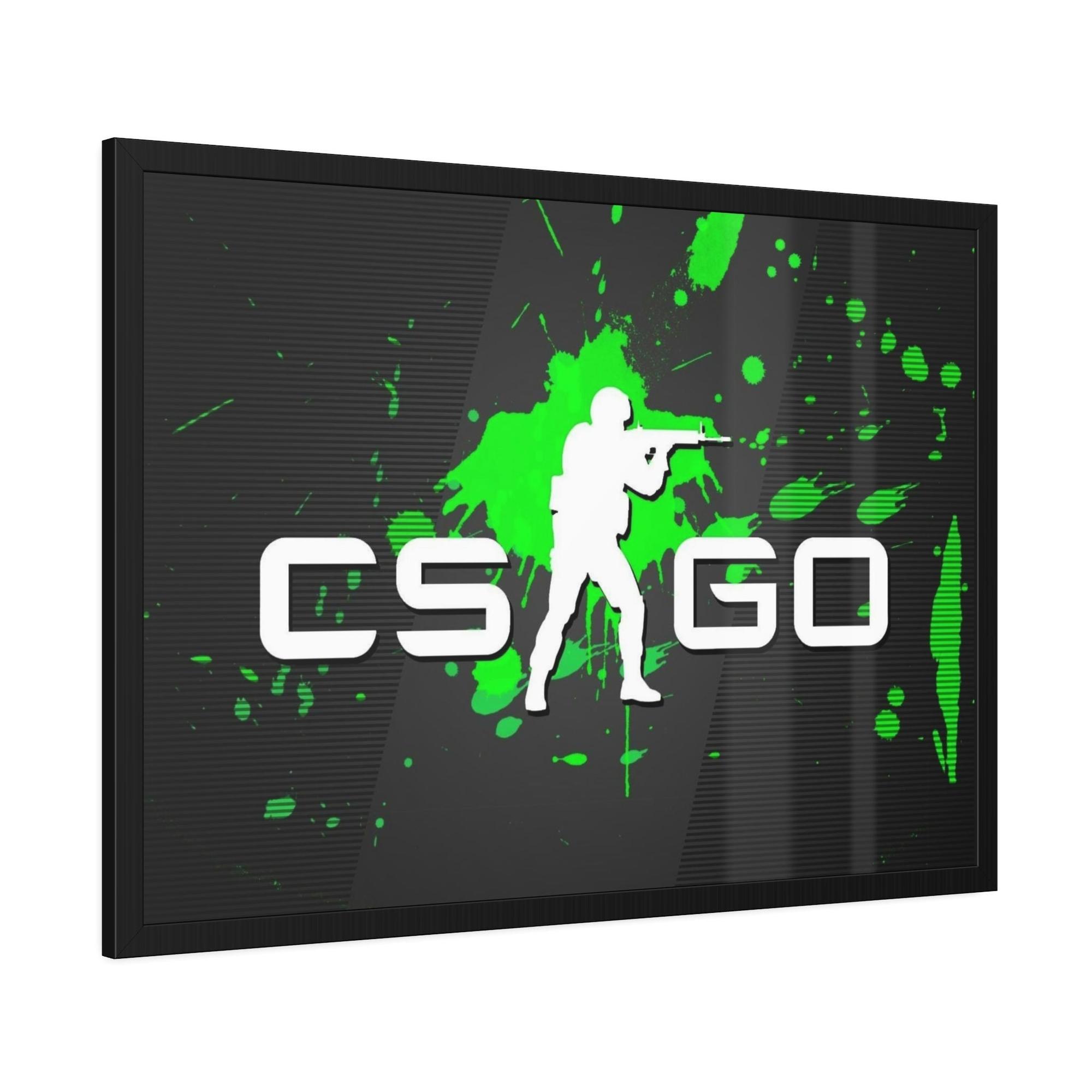Counter Strike Counter Strike: Dynamic Gaming Art on Natural Canvas & Poster