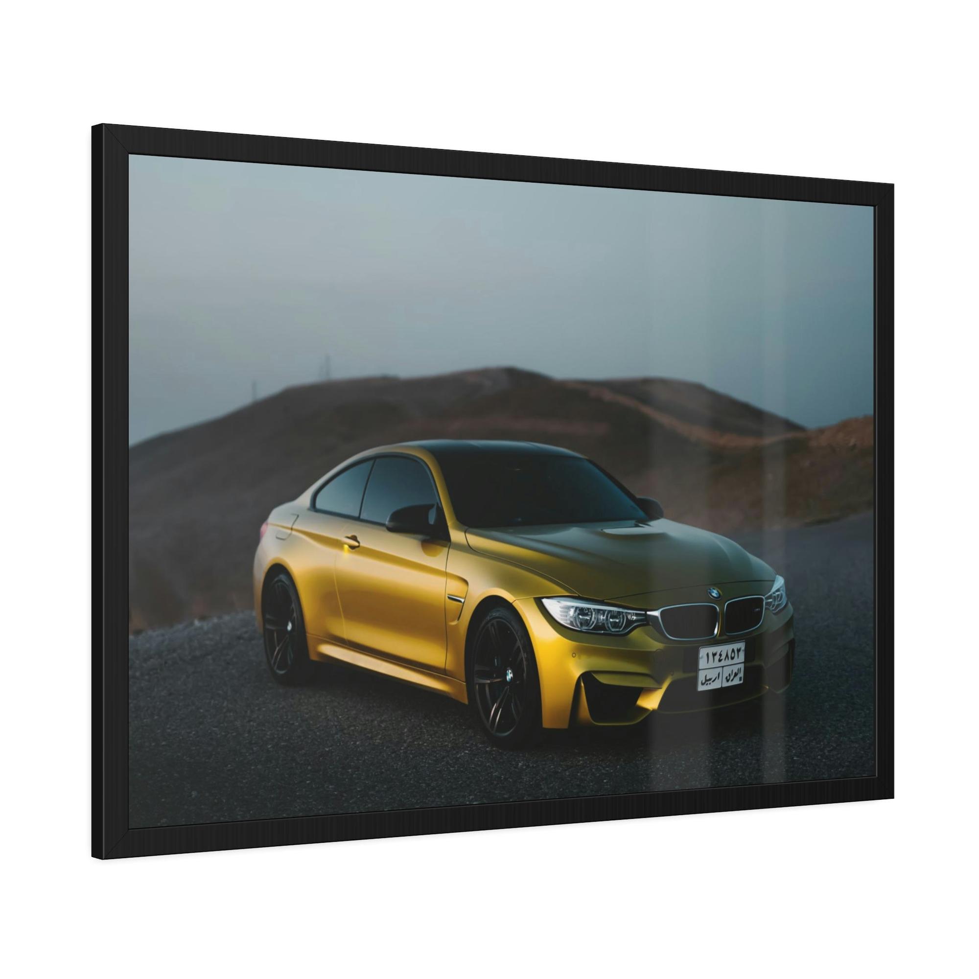 Bmw BMW's Engineering Excellence: Striking Wall Art on Natural Canvas & Poster