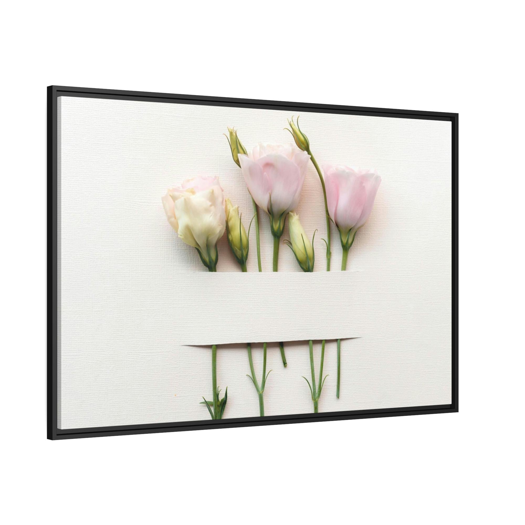 Flowers Floral Elegance: Poster Print on Canvas for Refined Wall Decor