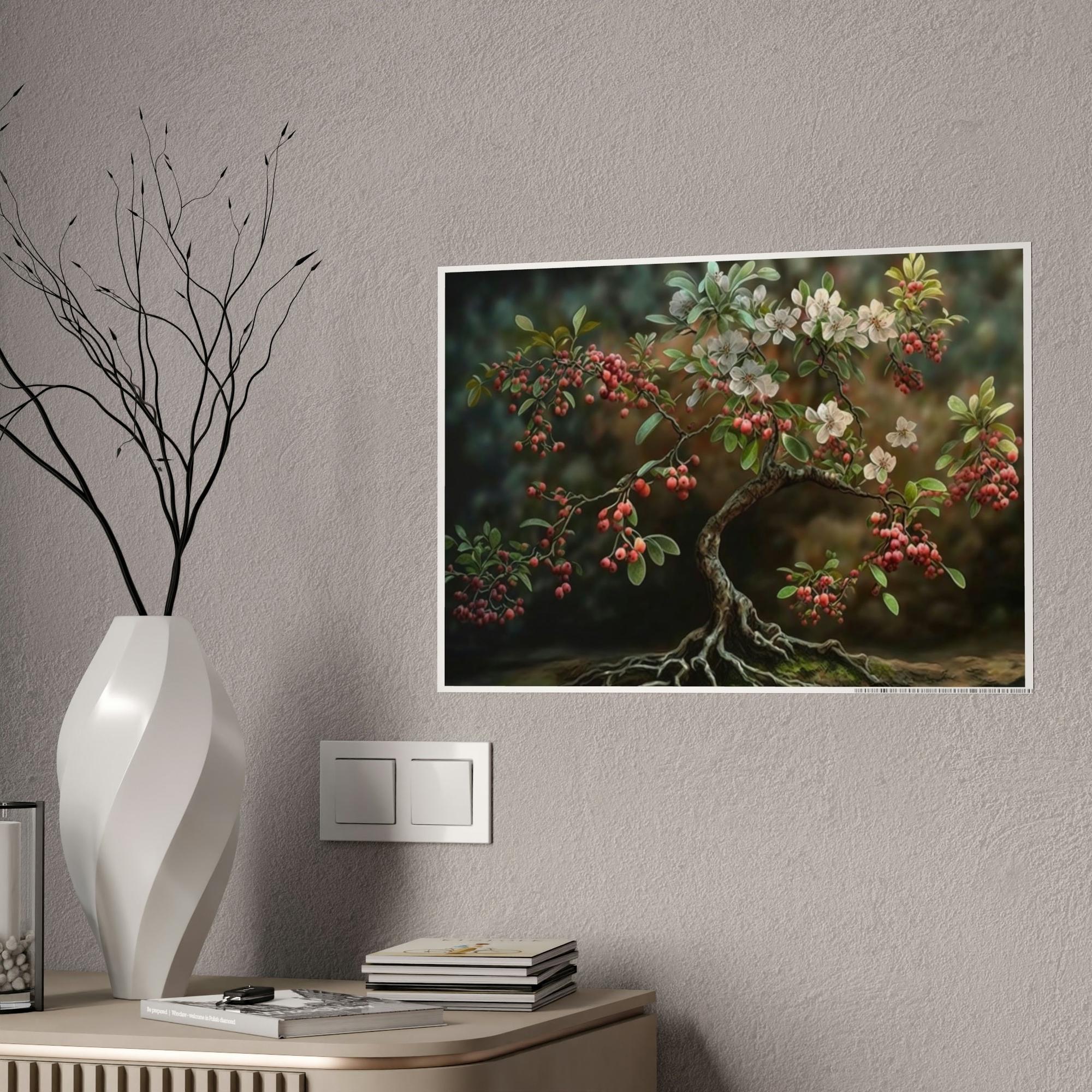 Cherry Trees The Allure of Cherry Blossoms: A Springtime Fantasy on Canvas & Poster