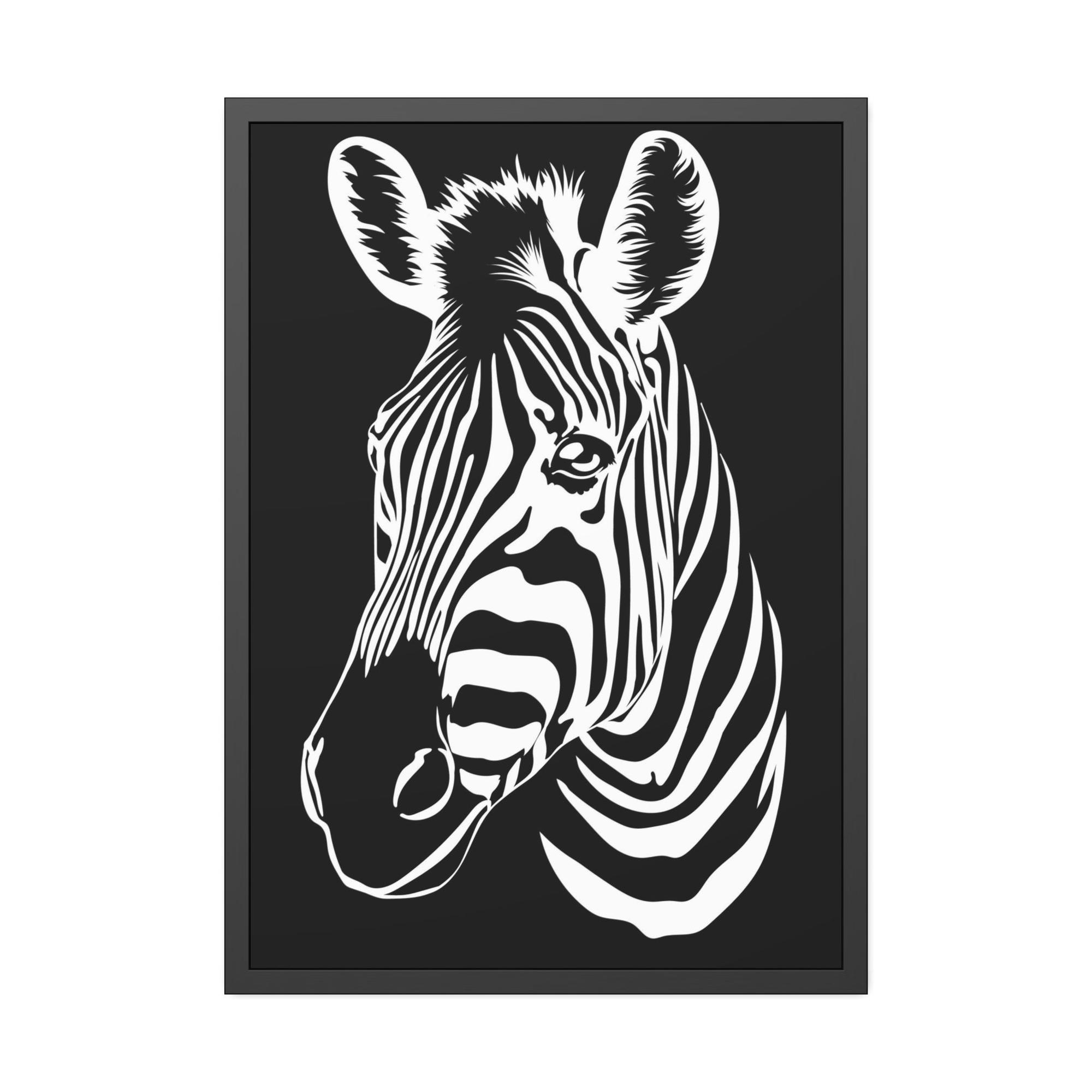 Zebras Black and White Wonder: Zebra Print on High-Quality Canvas