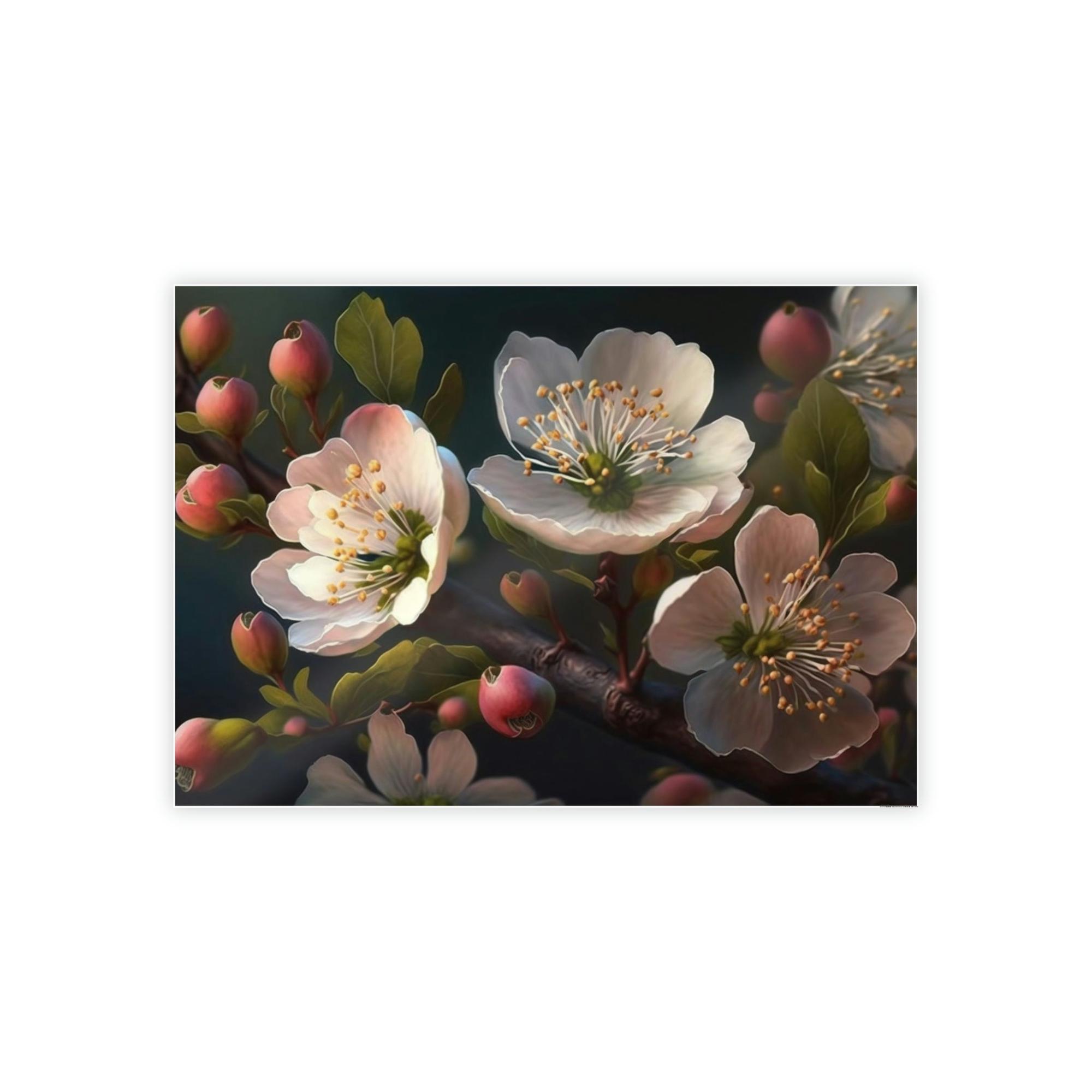 Cherry Blossoms Cherry Blossom Dreams: Natural Canvas & Poster Wall Art