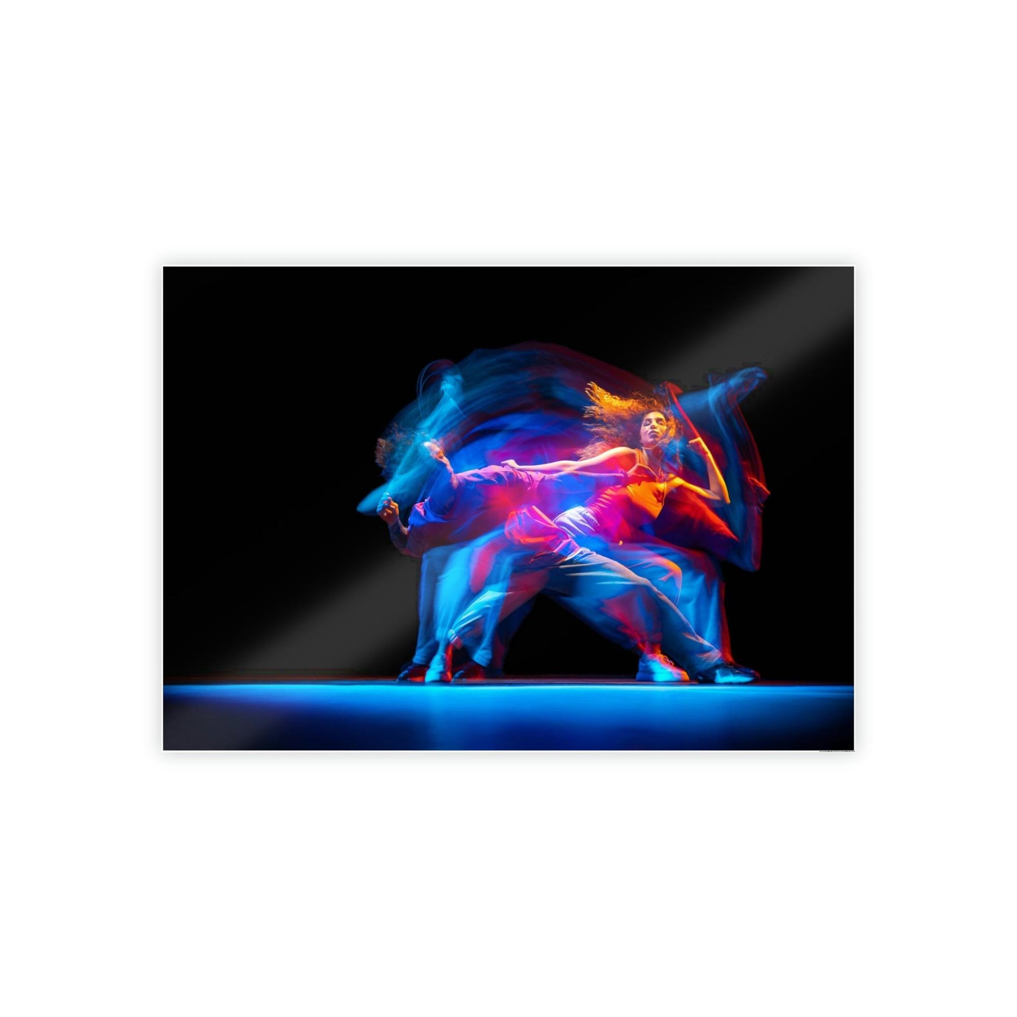 Dance The Joy of Movement: Framed Canvas & Poster of a Dancer in Full Motion