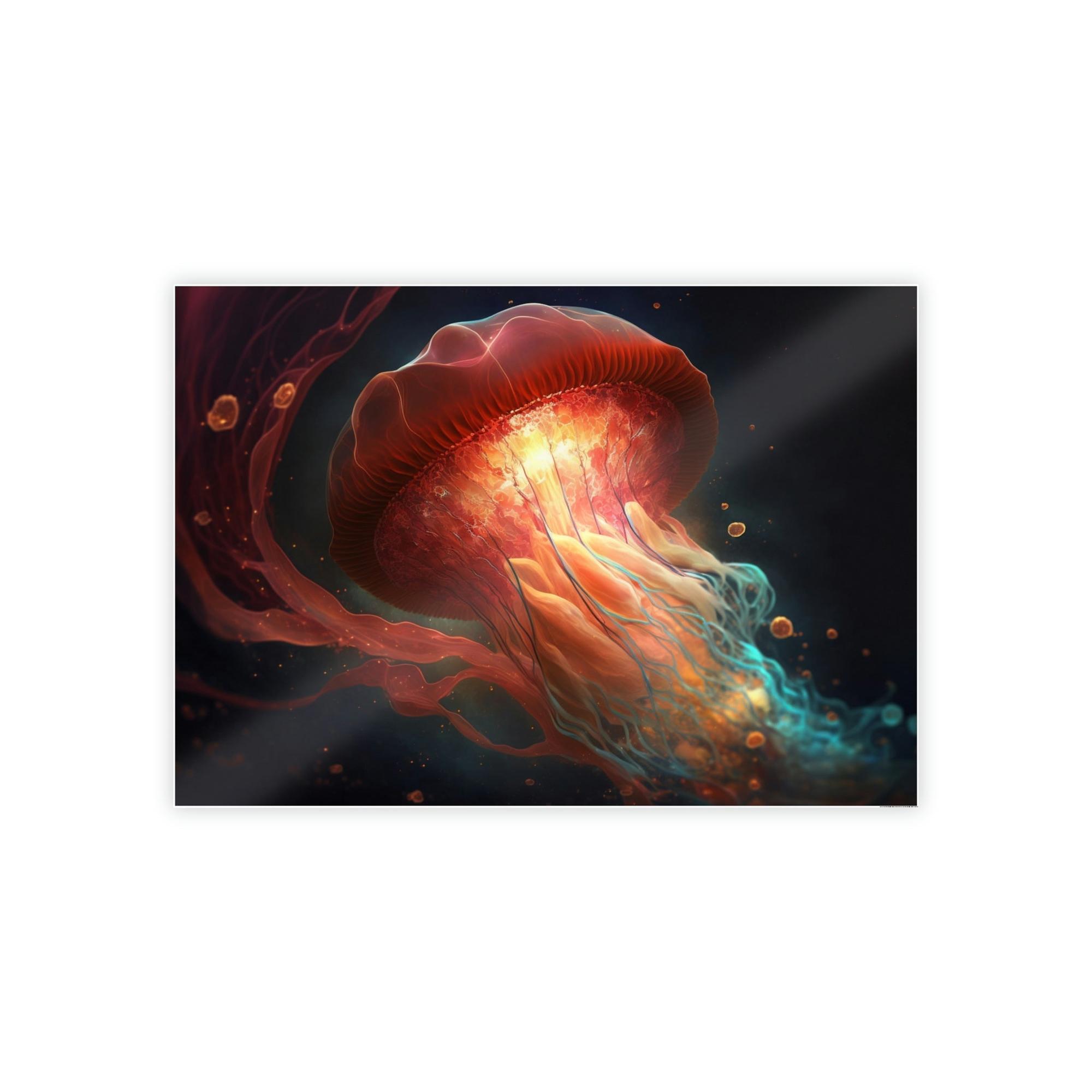 Jellyfishs The Graceful Dance: Jellyfish Wall Art Collection on Canvas