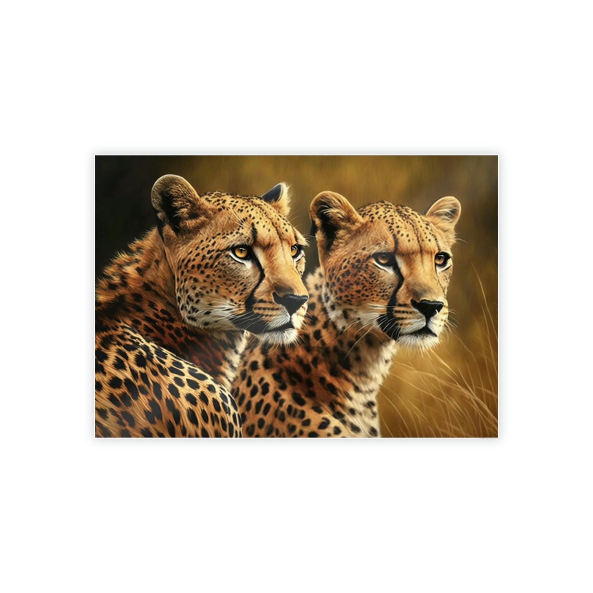 Cheetahs Graceful Predators: Cheetahs on Stunning Wall Art