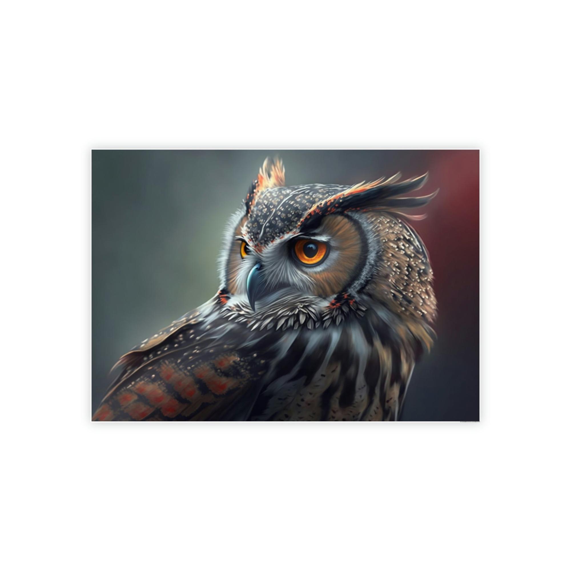 Owls Nocturnal Wonders: A Painting of Owl