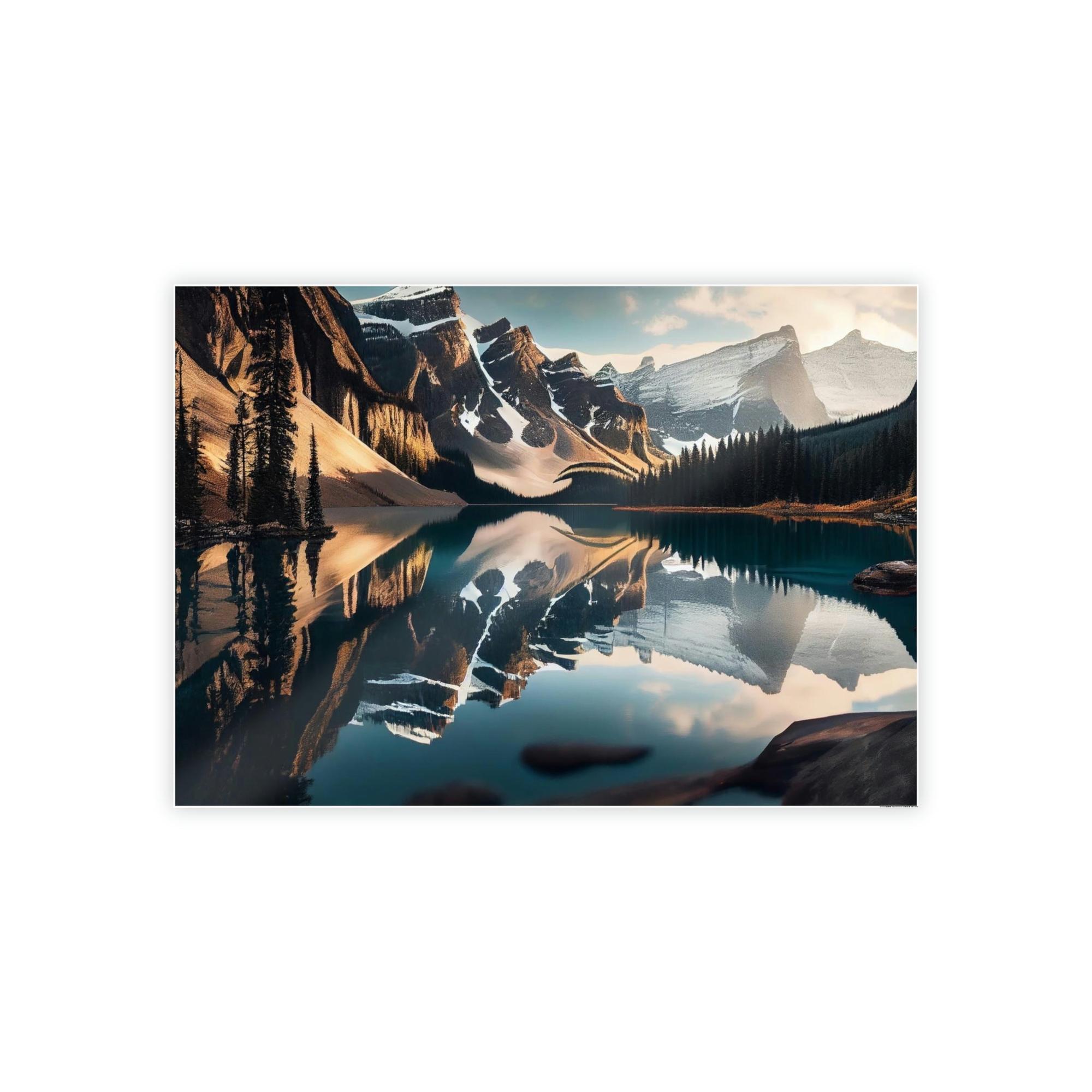Lakes And Rivers Lakes and Riverscape: Wall Art of a Stunning Scenery on Natural Canvas