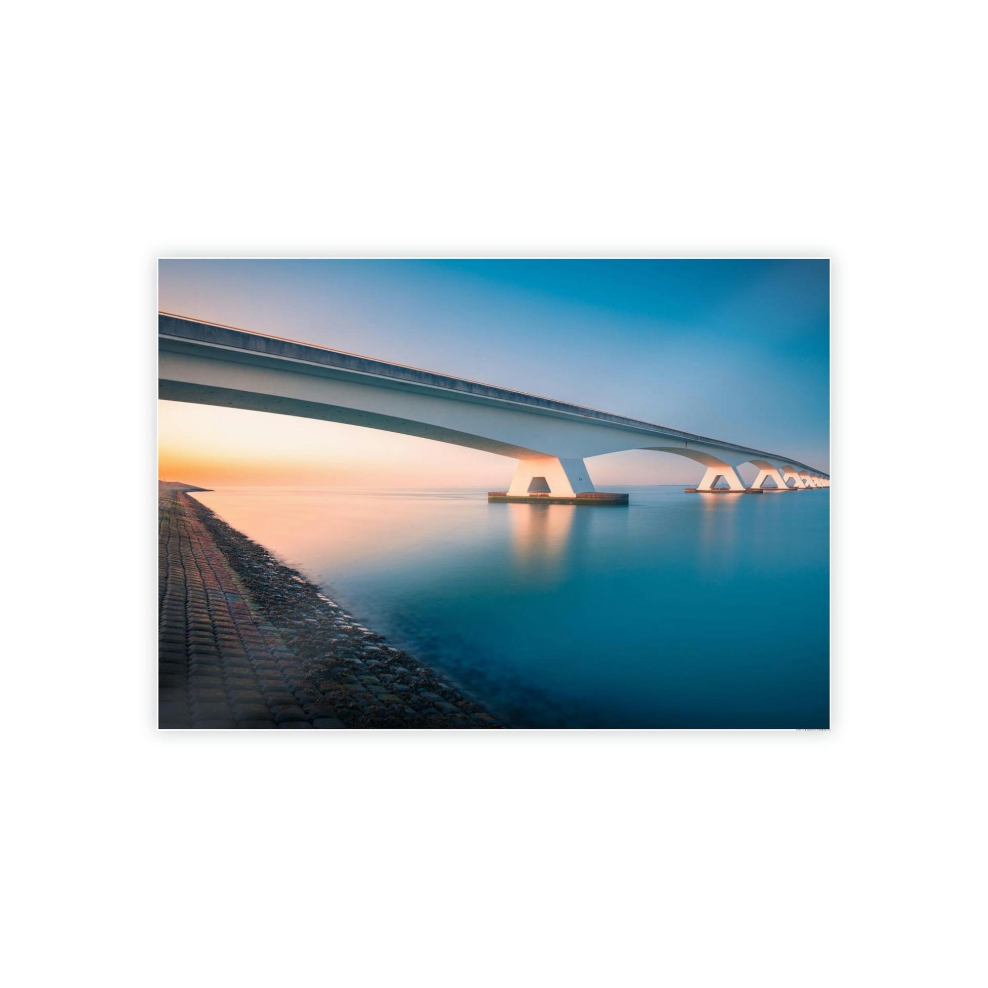 Bridge Golden Hour on the Bridge: Wall Art and Print on Canvas