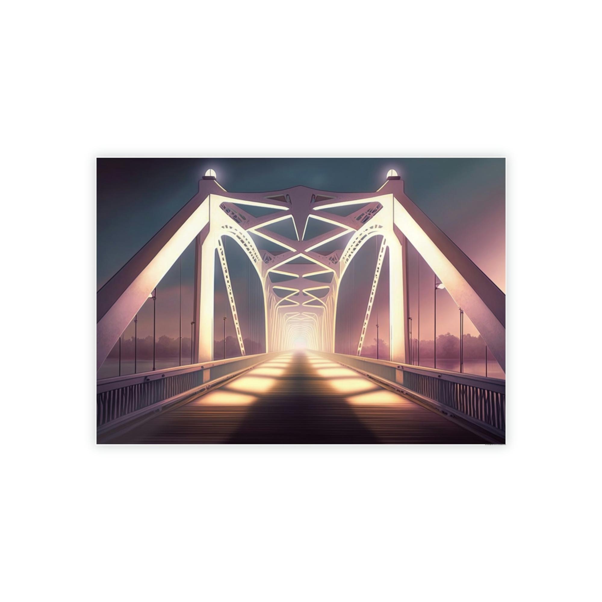Bridge Bridge to Serenity: Beautiful Artwork of a Bridge on Canvas and Print