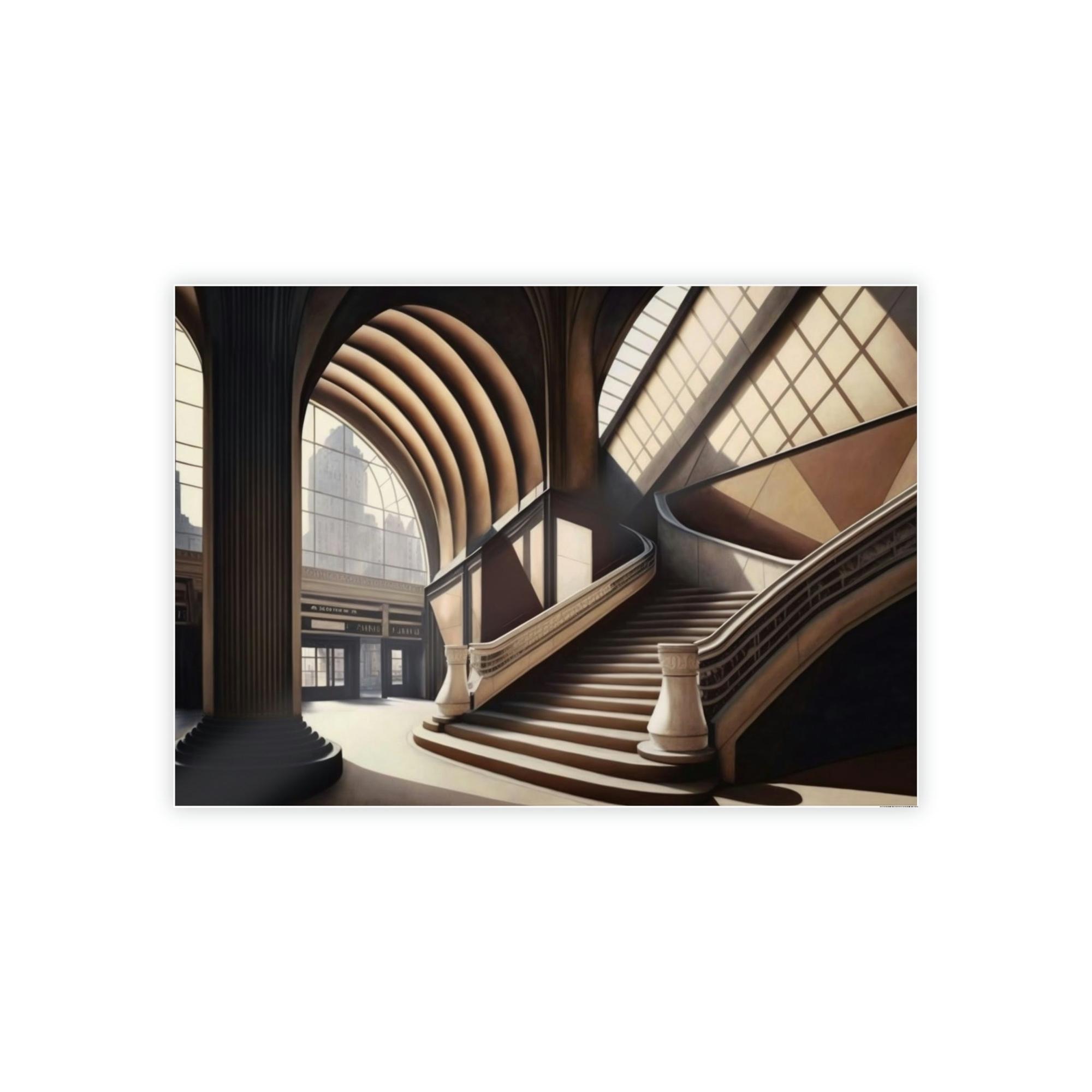 Architecture Enchanting Cityscape: Captivating Architecture on Natural Canvas & Poster