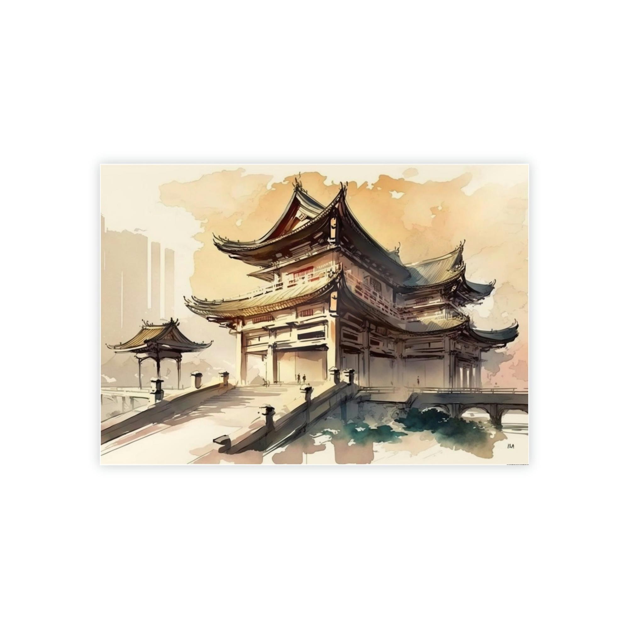 Asian Asian Aesthetics: A Modern Twist on Traditional Art on Framed Poster & Canvas