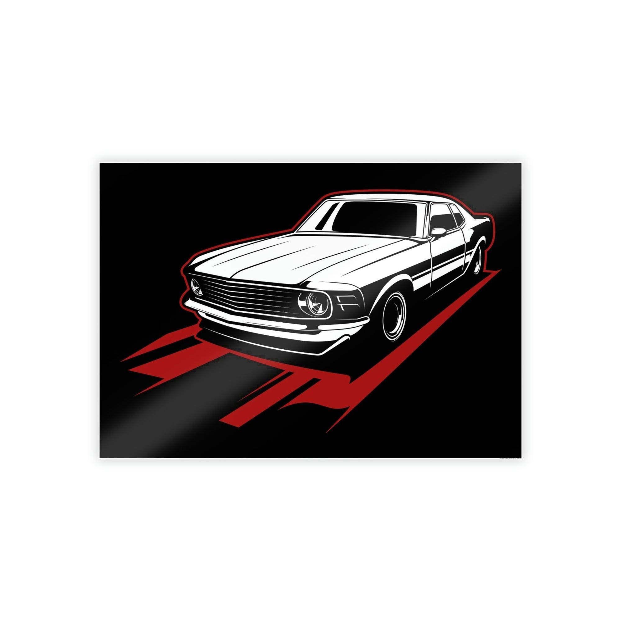 Mustang Powerful Beauty: Mustang Canvas & Poster Print and Framed Wall Art