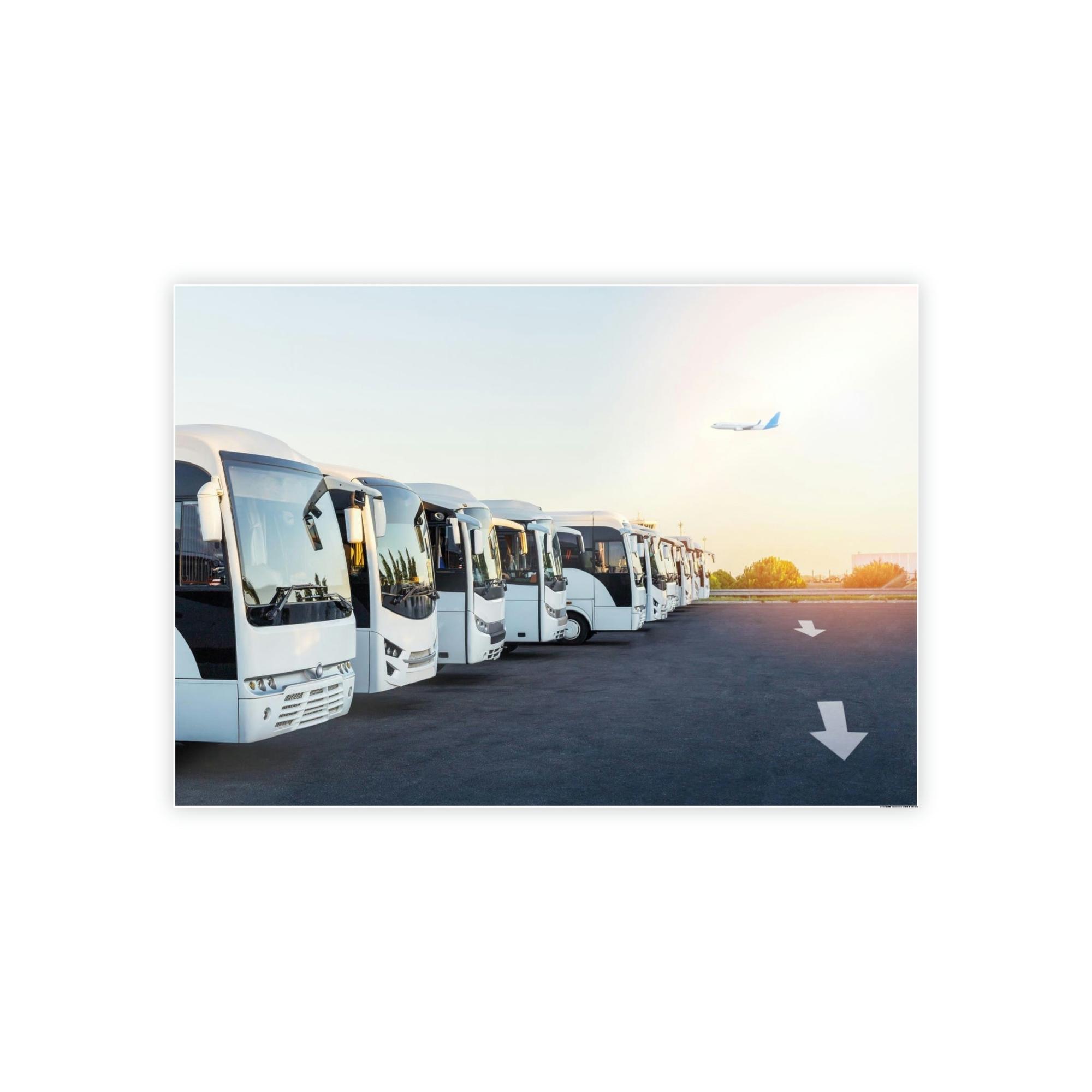 Bus Endless Adventure: Bus Framed Canvas for Travel Enthusiasts