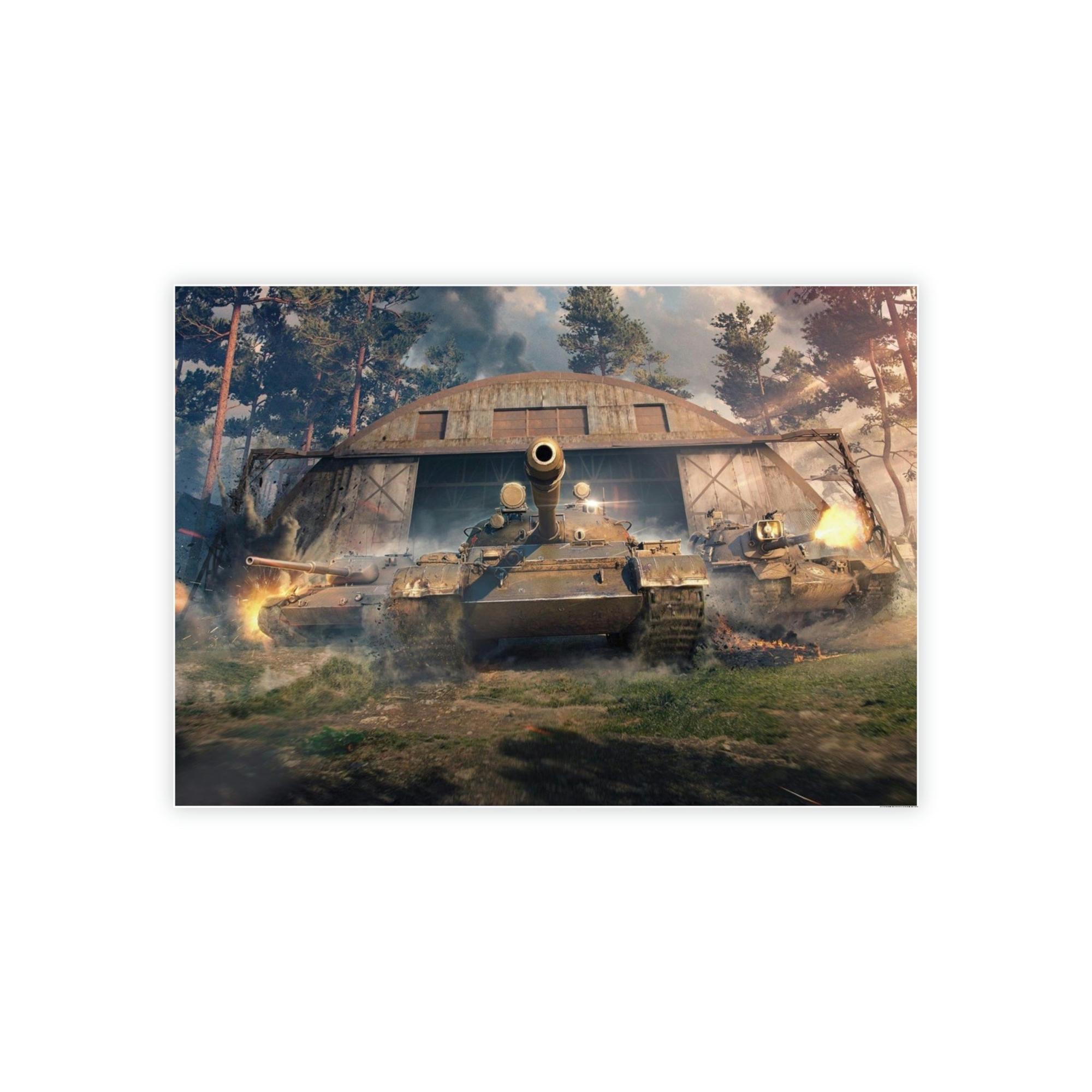 World Of Tanks Steel Titans Clash: World of Tanks Сanvas Wall Art for Your Space