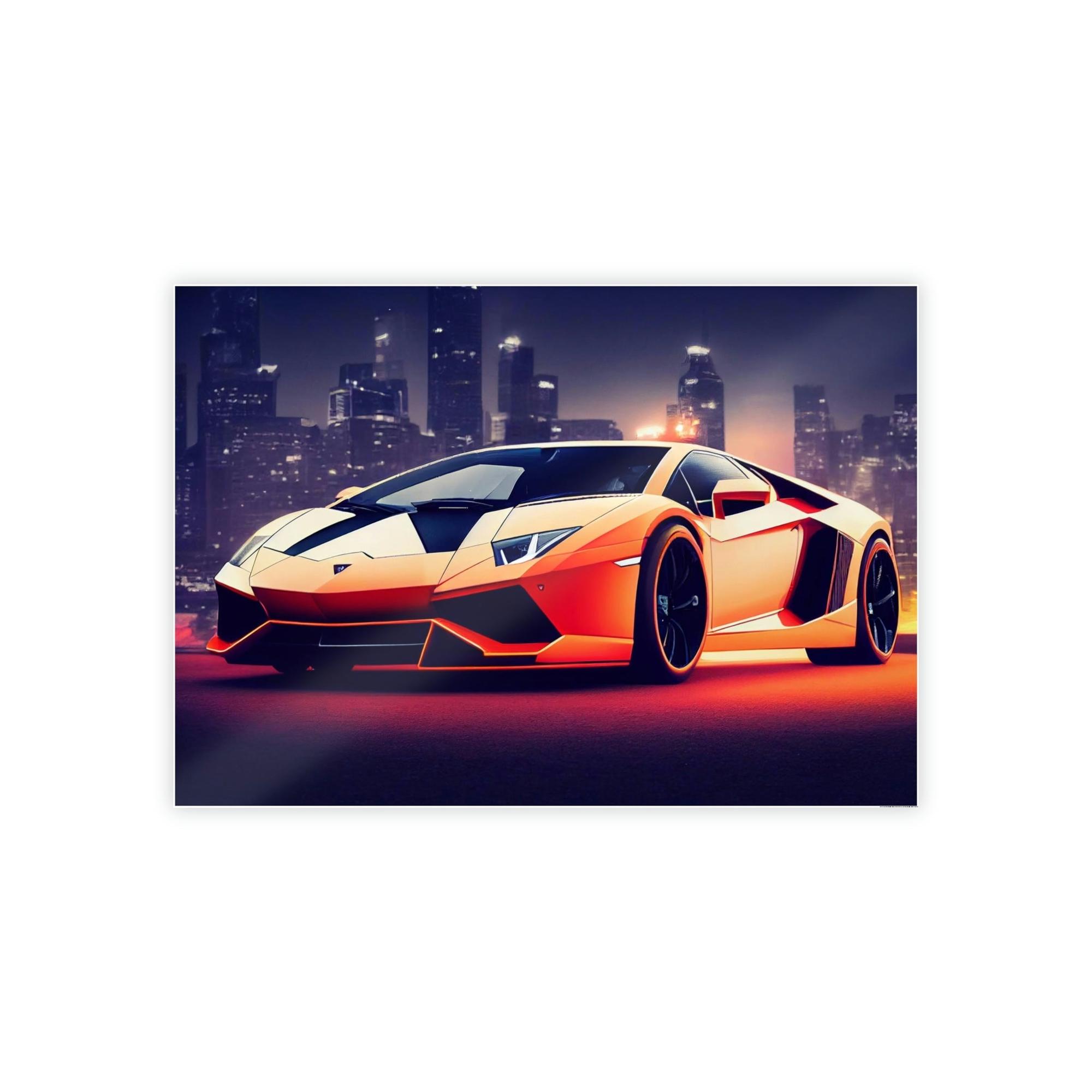Lamborghini Icon of Speed: Lamborghini on Canvas & Poster for Automotive Art Collectors