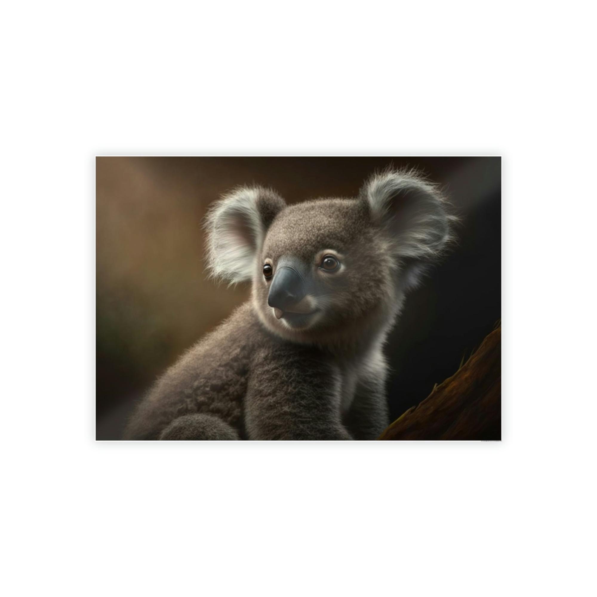 Koalas A Koala's Dream: A Whimsical Painting on Canvas