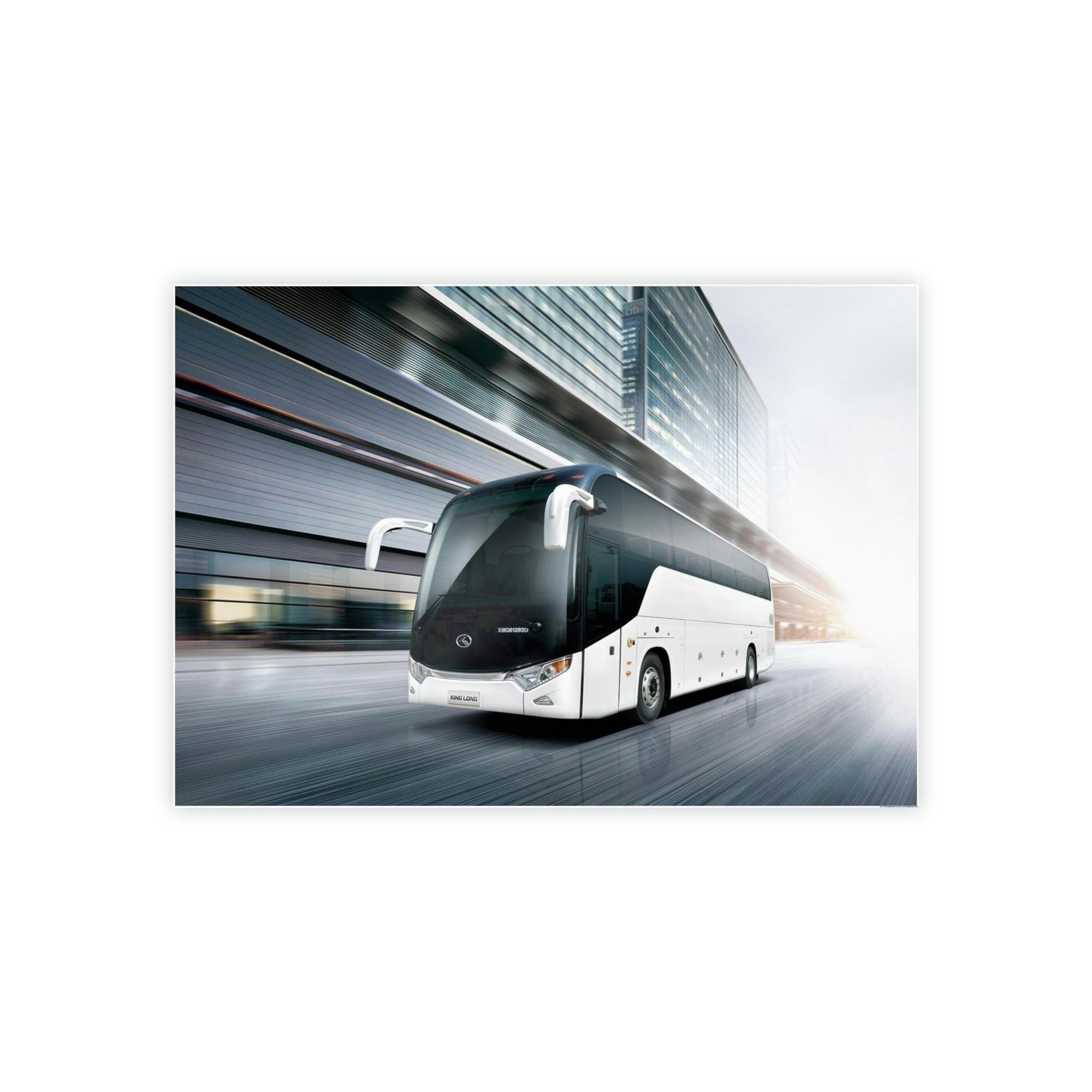 Bus Urbanscapes Unveiled: Bus Artwork on Framed Poster & Canvas