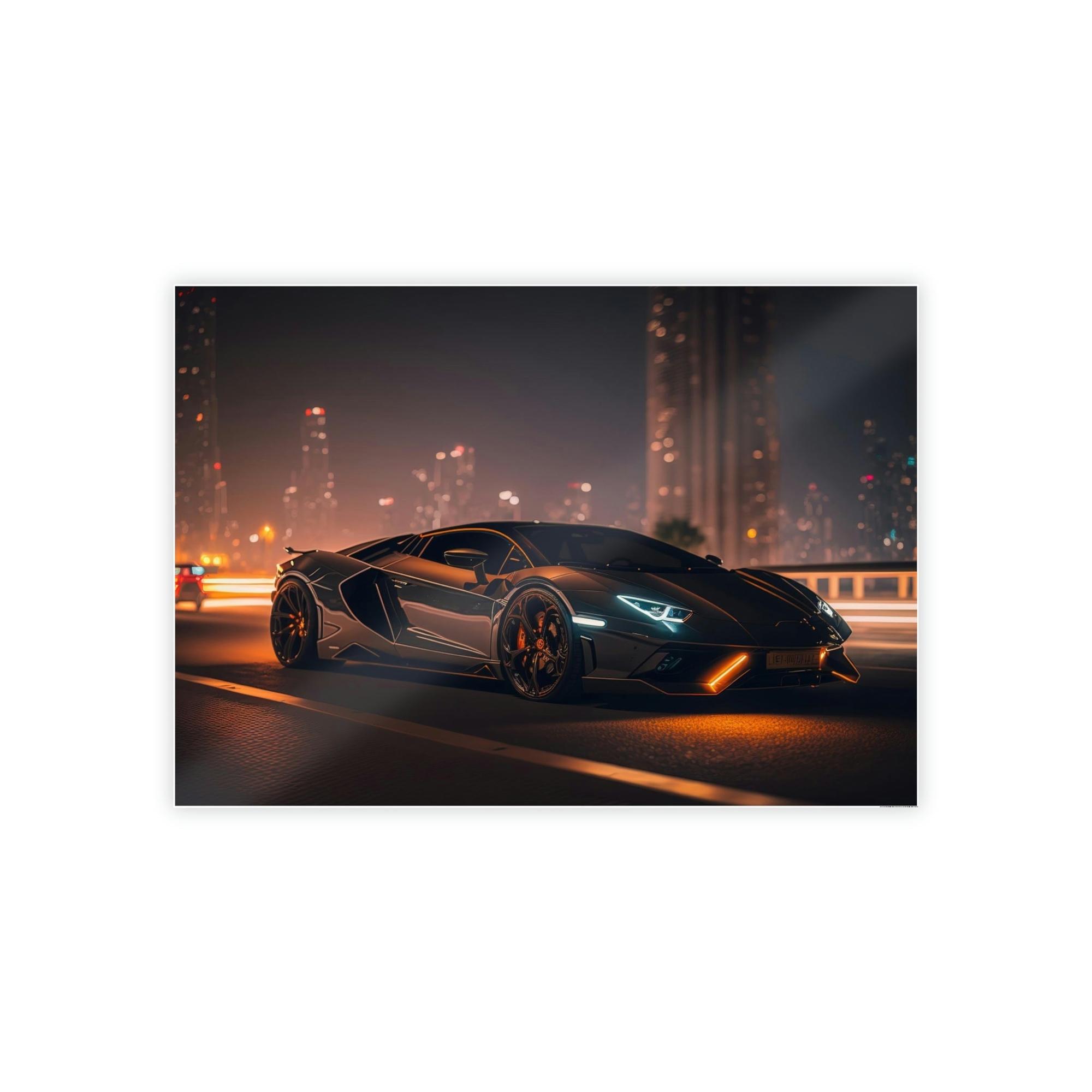 Lamborghini Exquisite Performance: Lamborghini Framed Poster & Canvas and Wall Art Decor