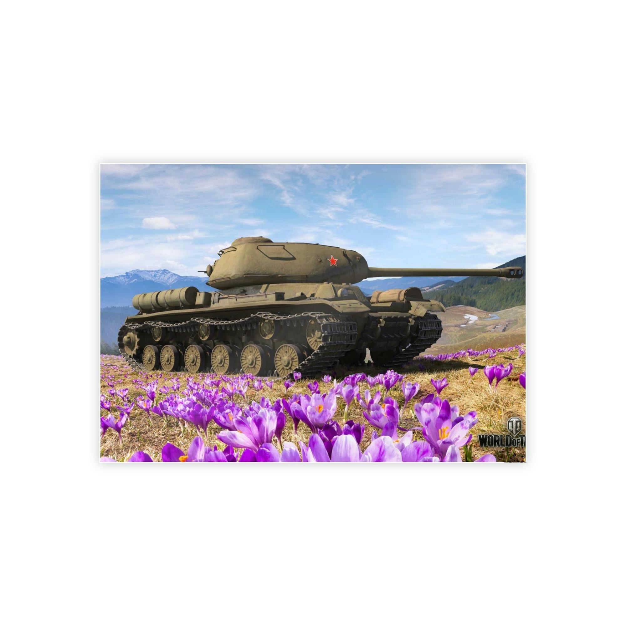 World Of Tanks Strategic Brilliance: Framed Canvas Showcasing World of Tanks Tactics