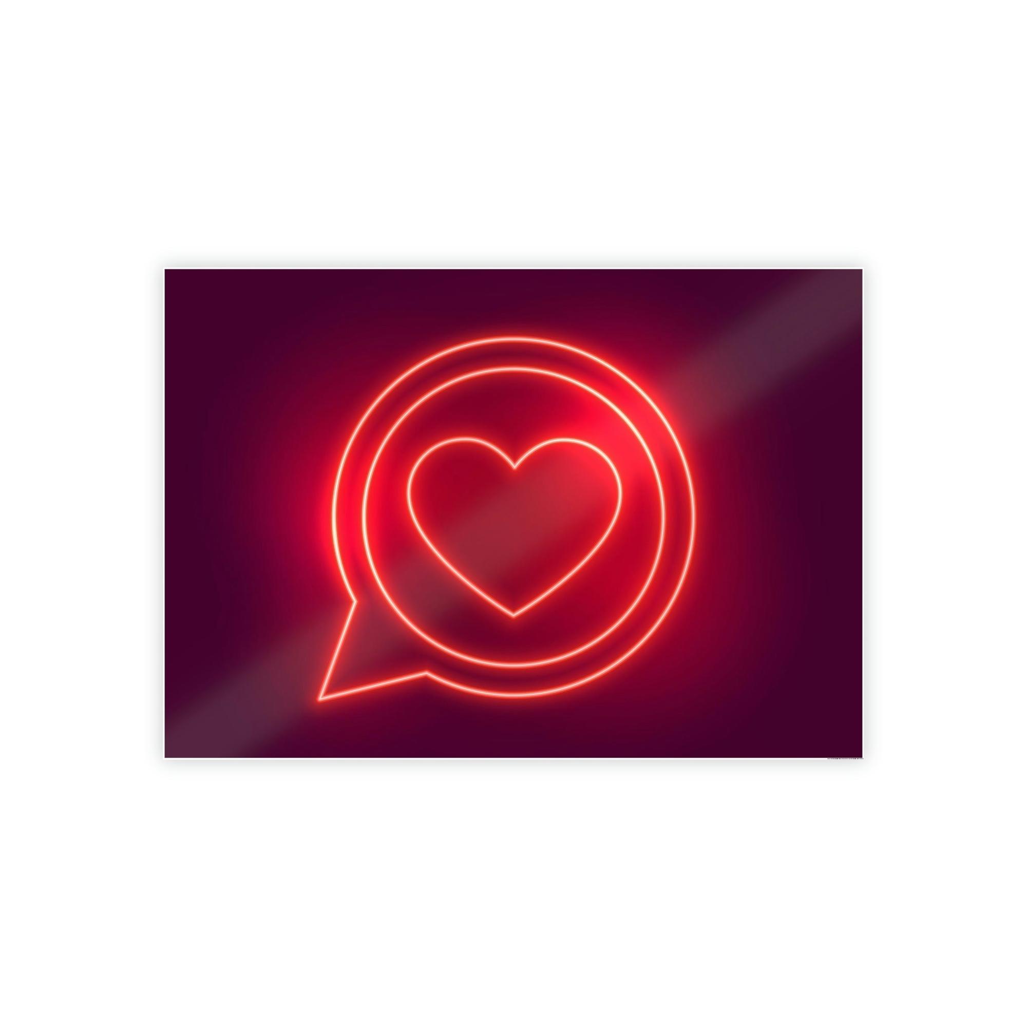 Neon Illuminated Inspiration: Neon-themed Wall Art Prints on High-Quality Canvas