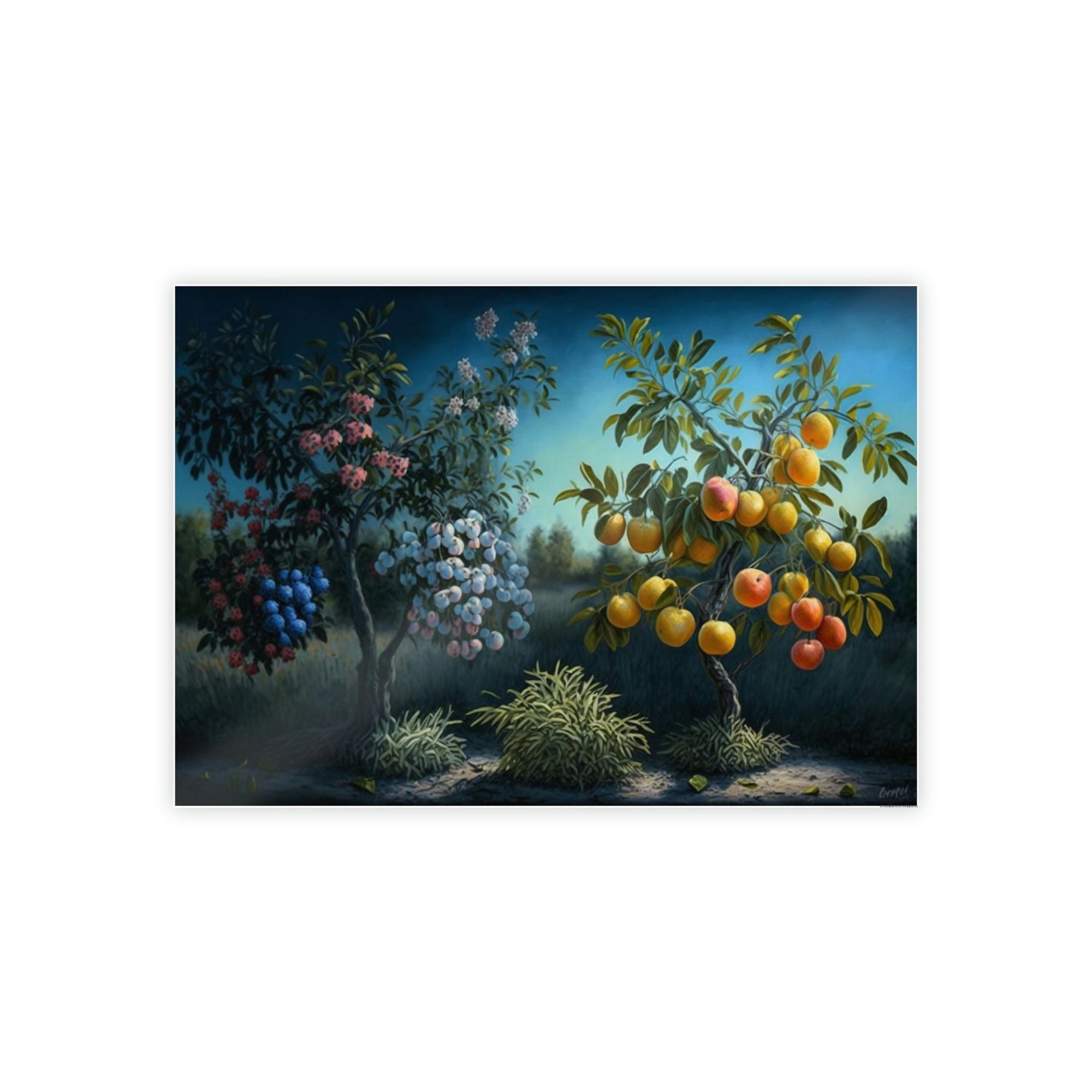 Fruit Trees Blossoming Orchard: Fruit Trees Canvas Art