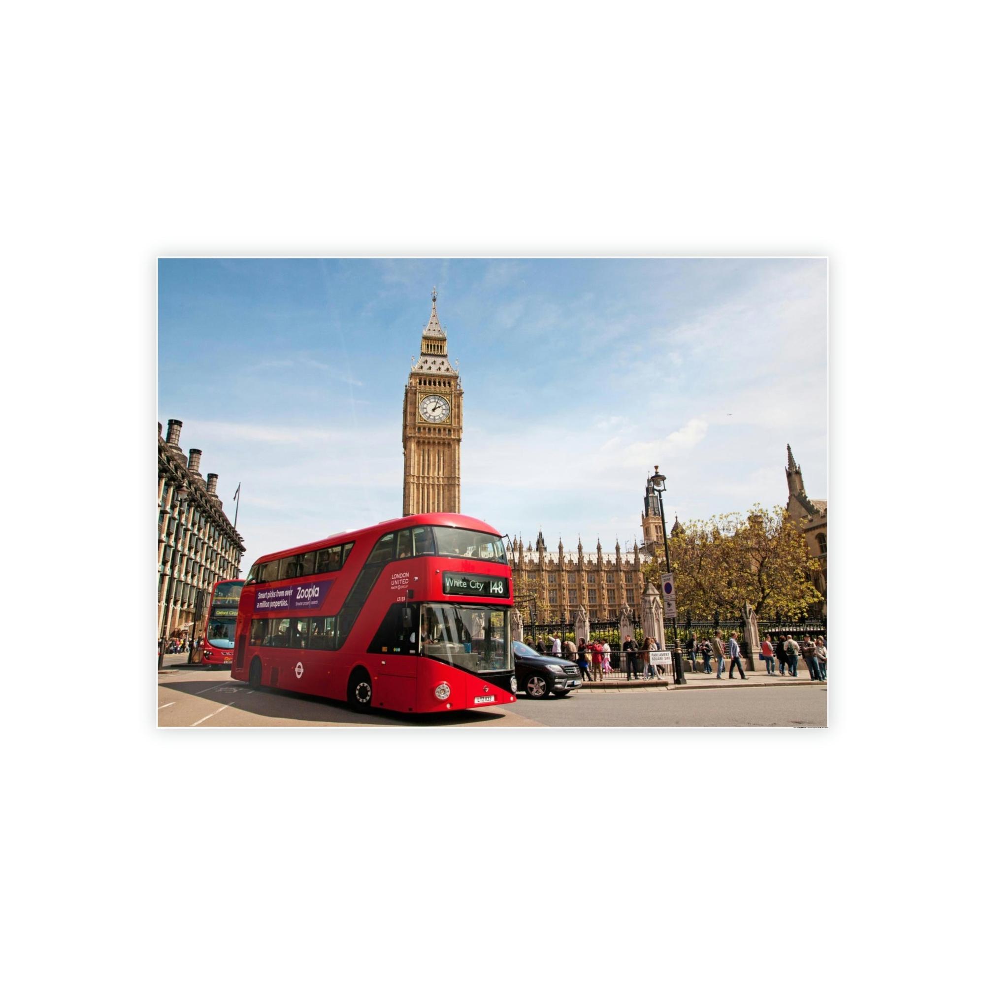 Bus The Artful Voyage: A Bus Journey on Canvas and Print