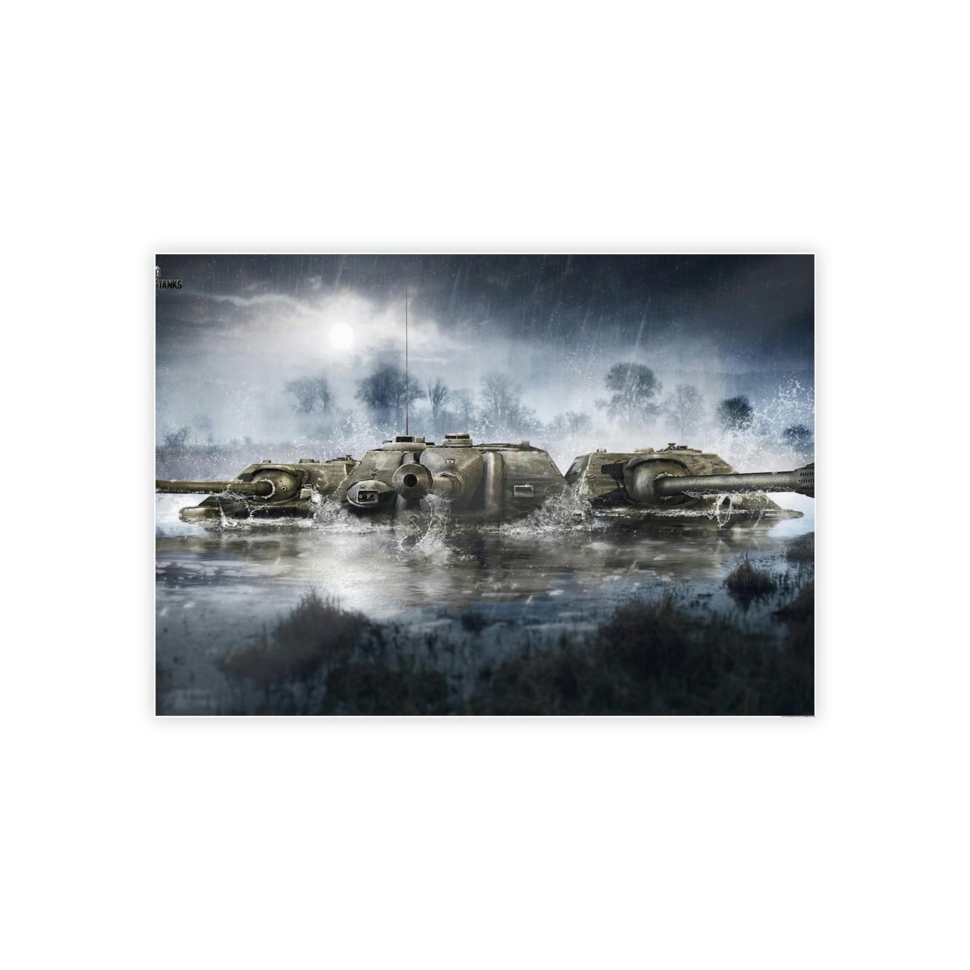 World Of Tanks Tank Warriors United: Dynamic World of Tanks Canvas Wall Art