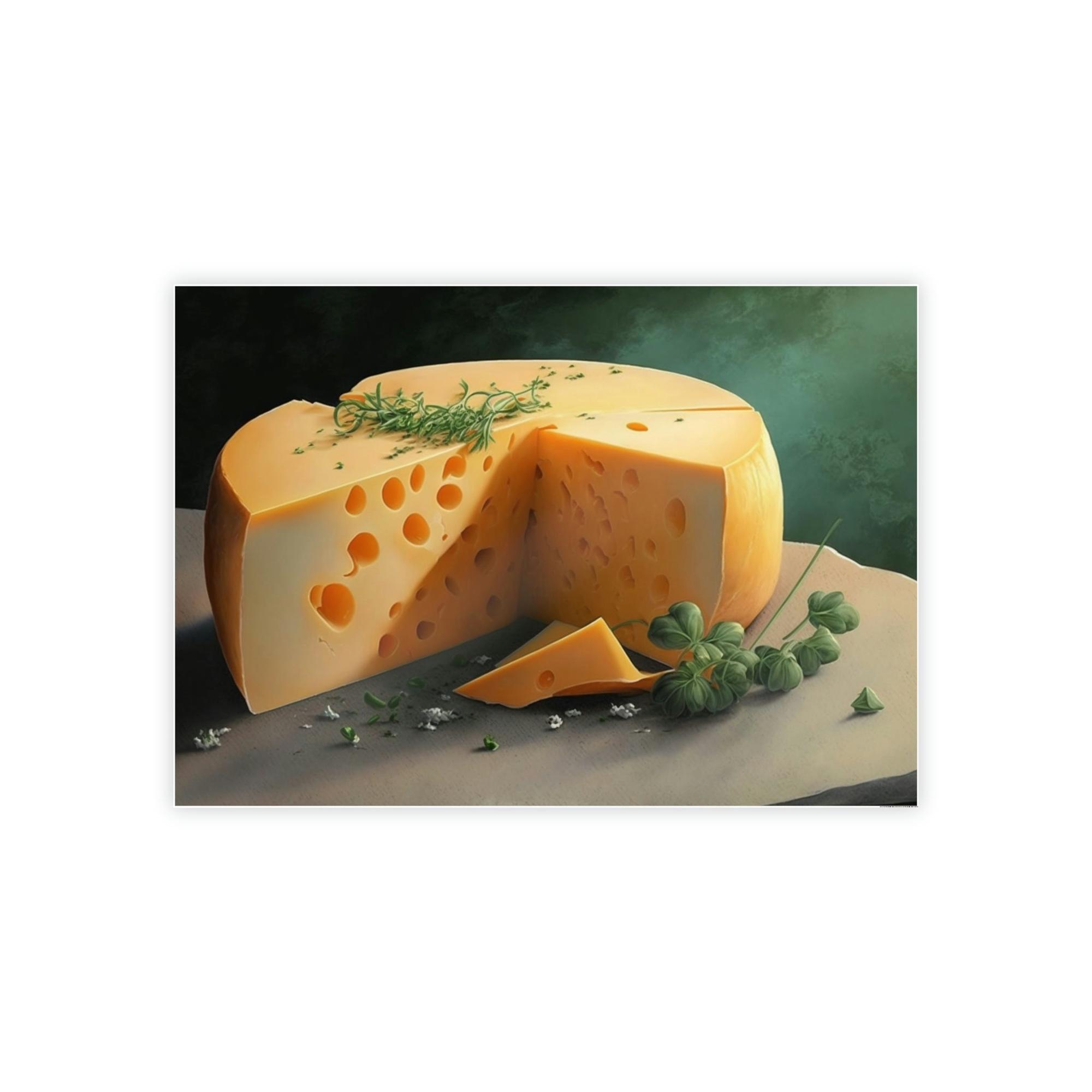 Cheese Artisanal Cheese: High-Quality Canvas Prints of Handcrafted Cheeses