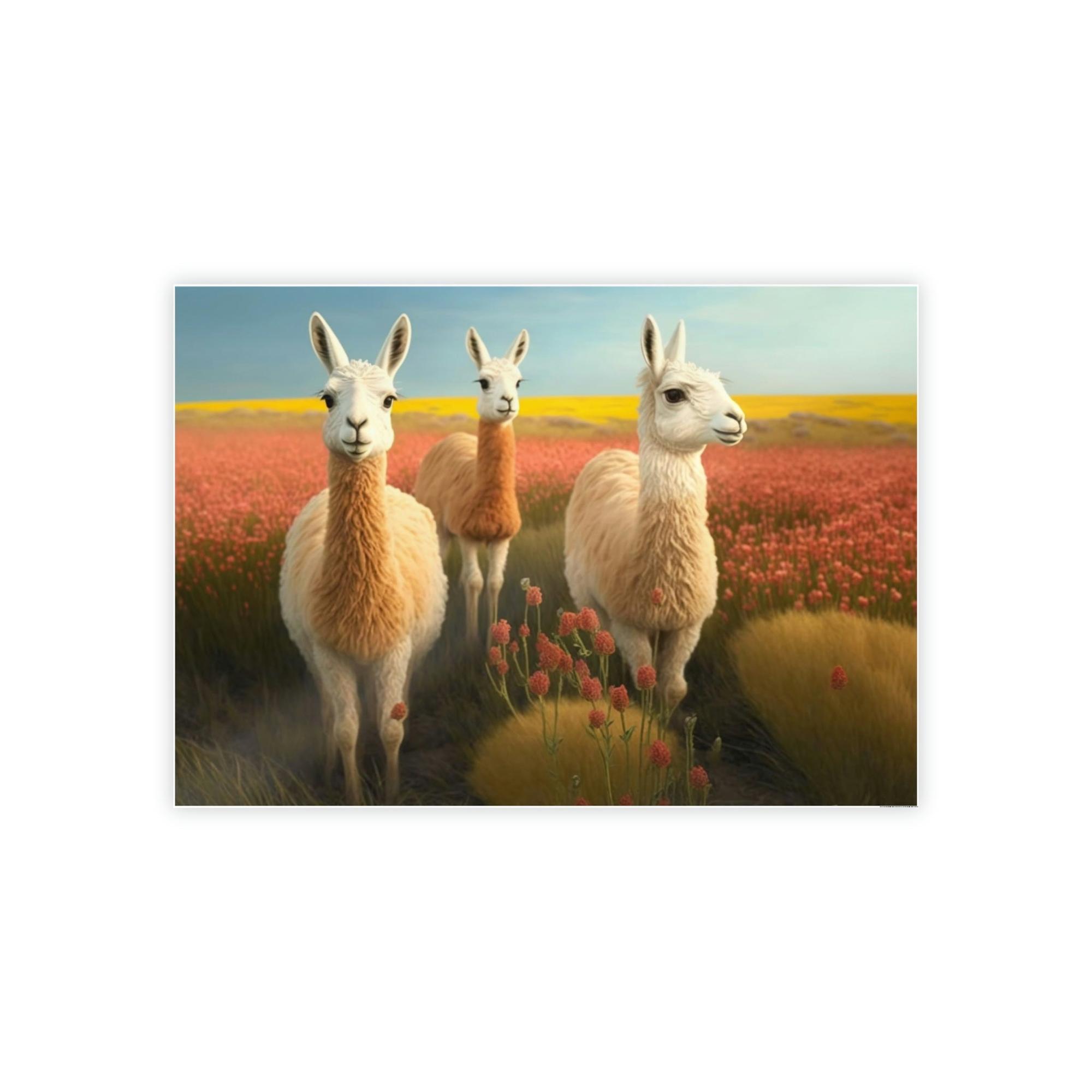 Lamas Lama Harmony: A Canvas of Peaceful Creatures