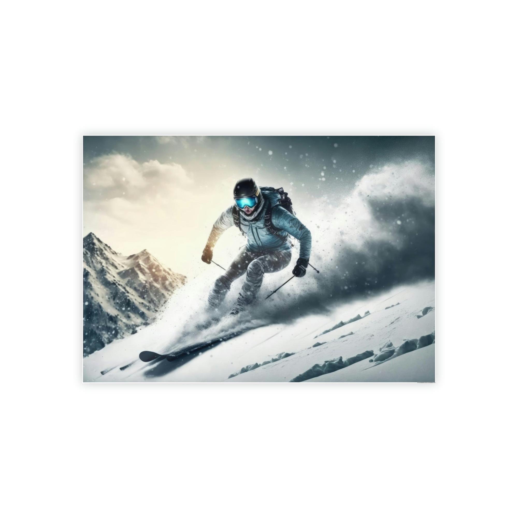 Skiing A Winter Wonderland: A Majestic Skiing Scene