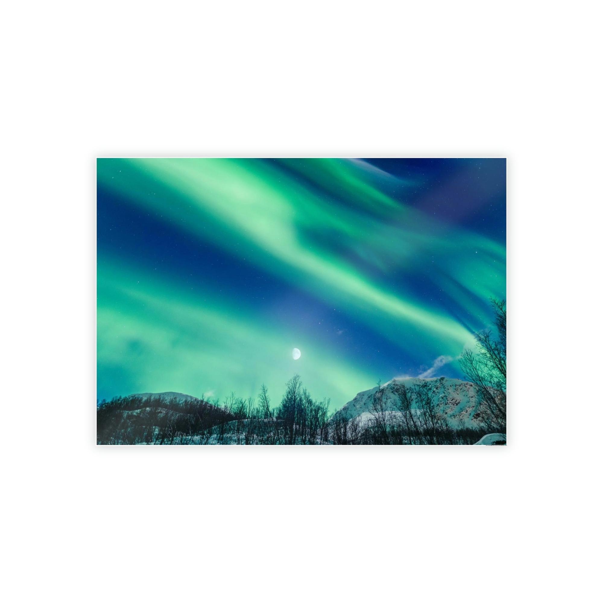 Aurora Borealis Aurora Borealis Magic: High-Quality Print on Canvas for Your Wall