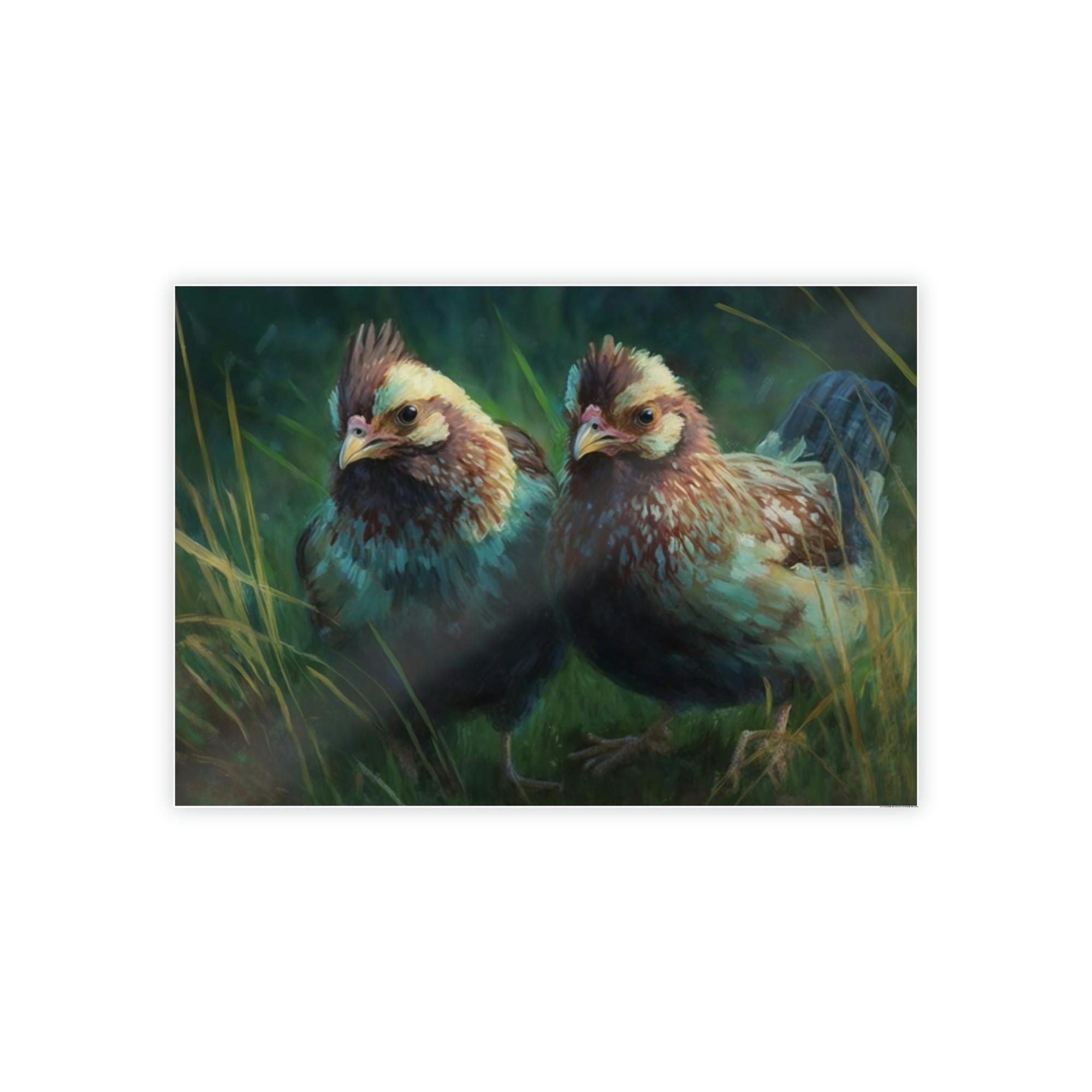Chickens Fluffy Chickens: Canvas Art with Soft and Adorable Baby Chicks