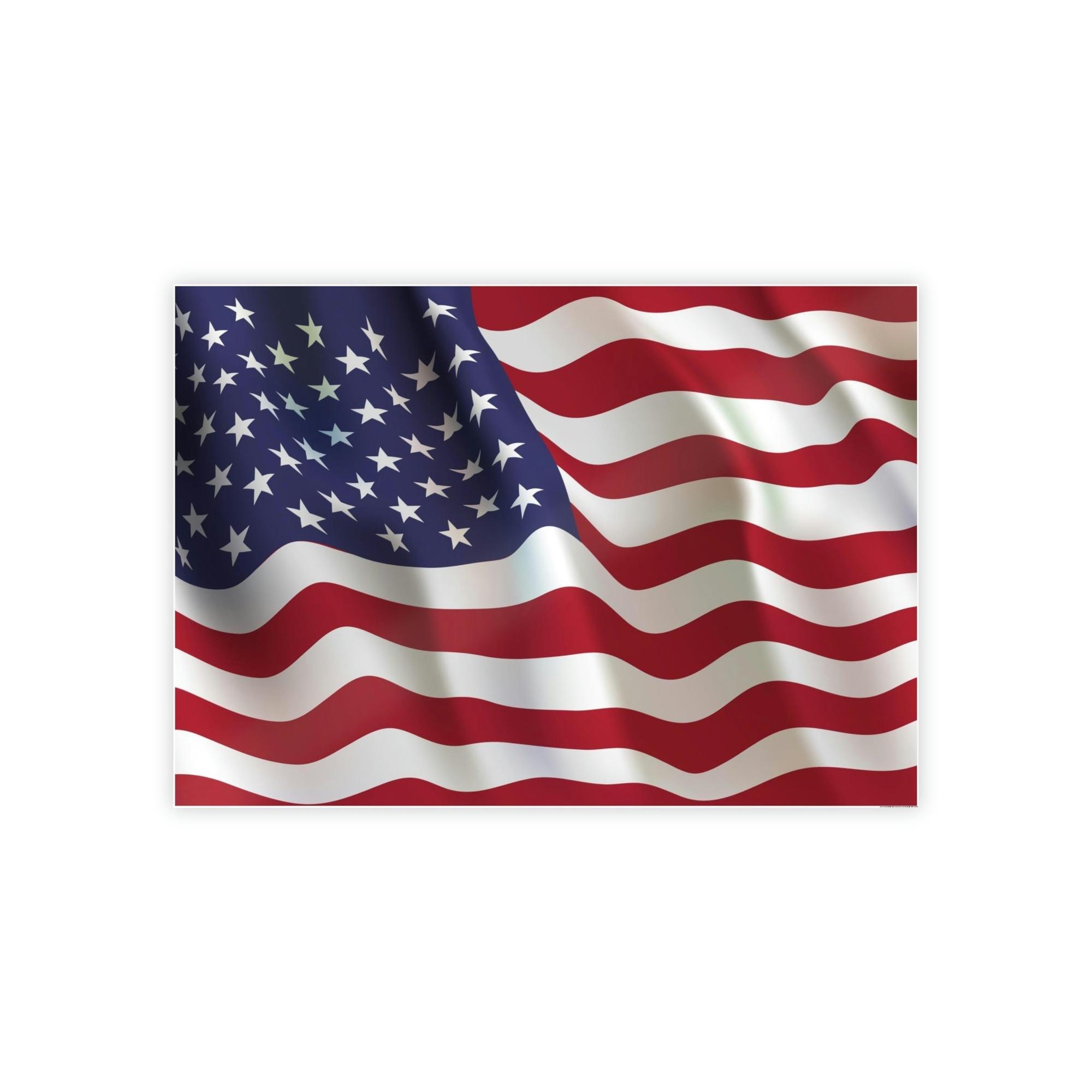 American Flag Patriotism at Its Finest: Canvas Print of the American Flag