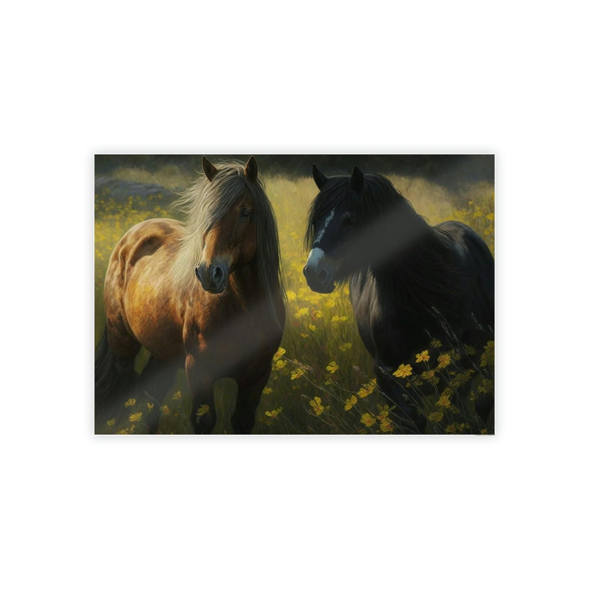Horses Wild Horses: A Canvas Rustic Adventure