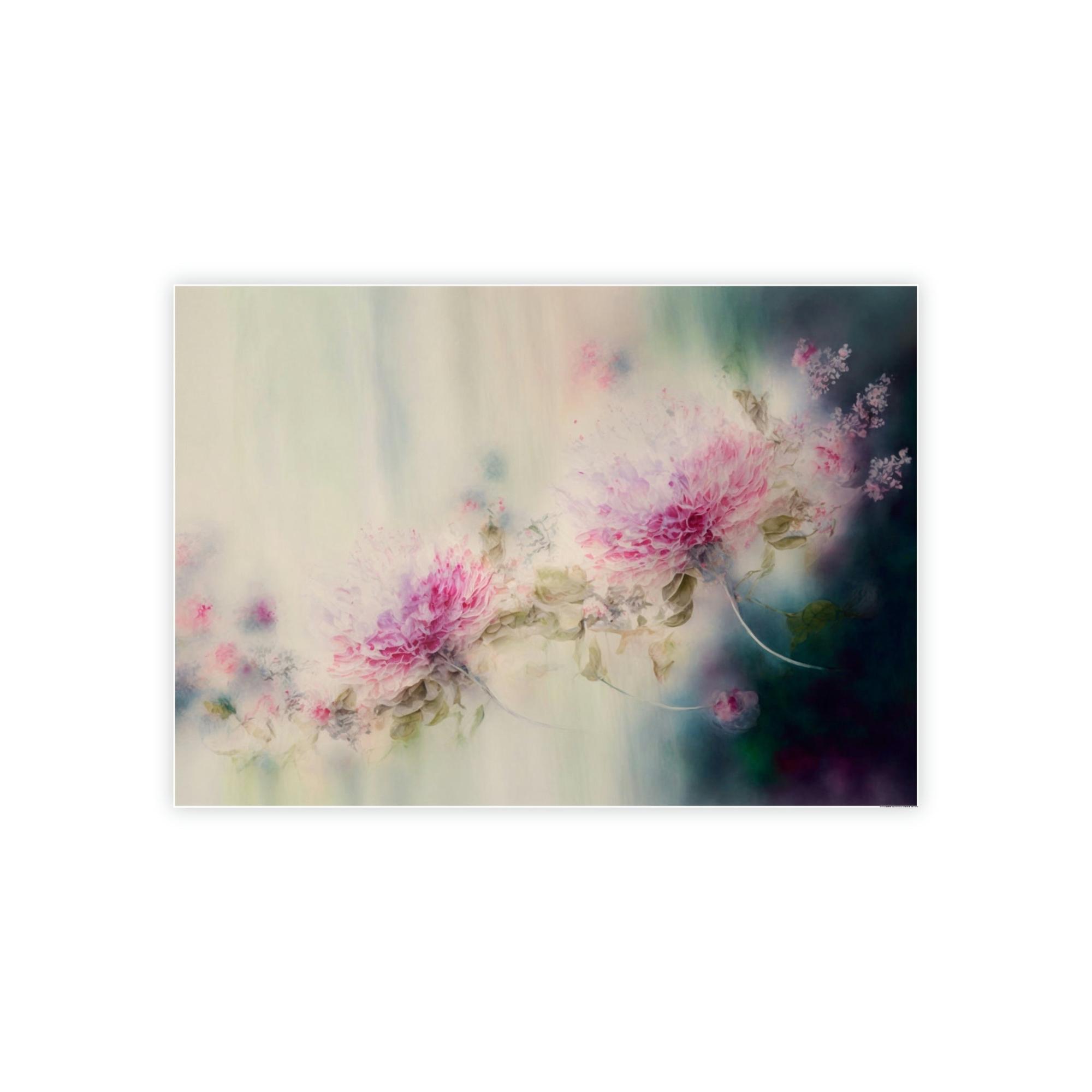 Abstract Flower Ethereal Beauty: Canvas & Poster Print of Abstract Floral Artwork