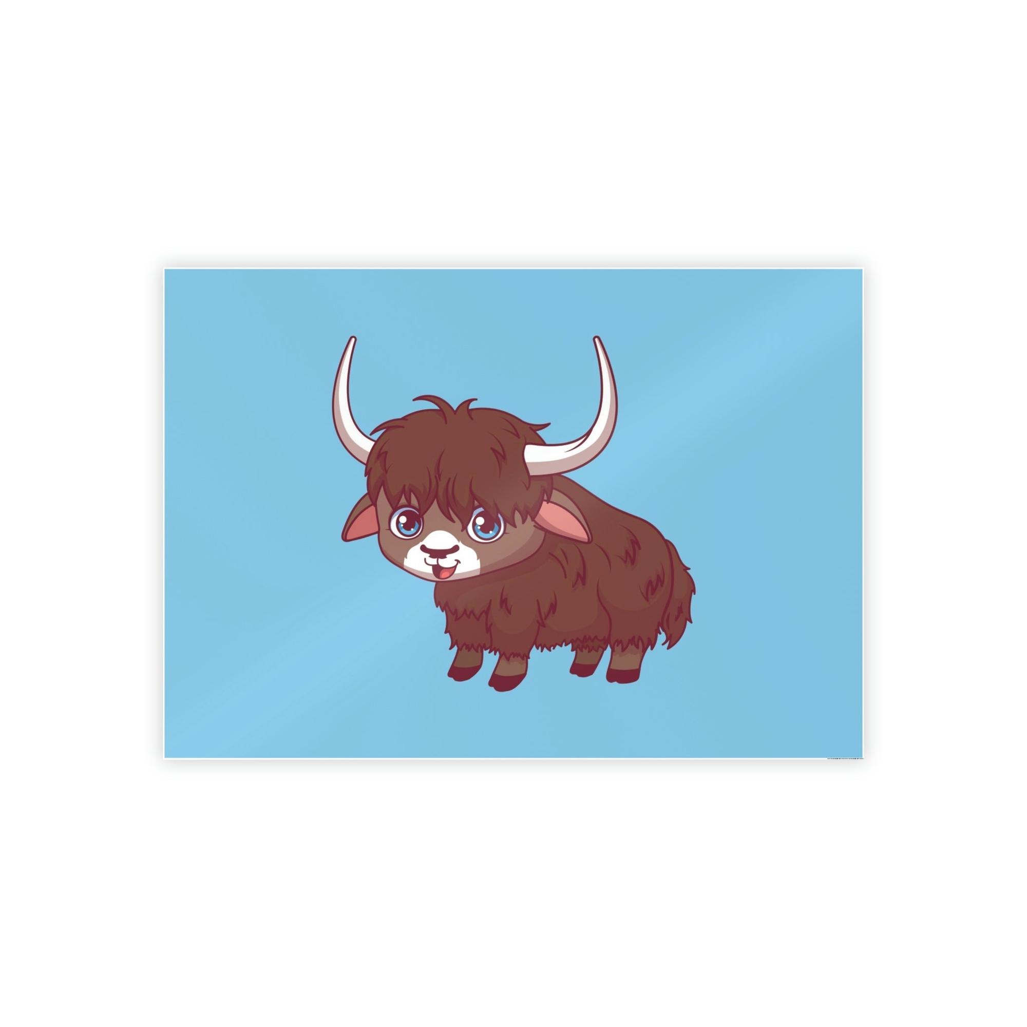 Cows Adorable Bovine: Framed Poster Wall Art Featuring a Sweet Cow Portrait for Kids' Room Decor