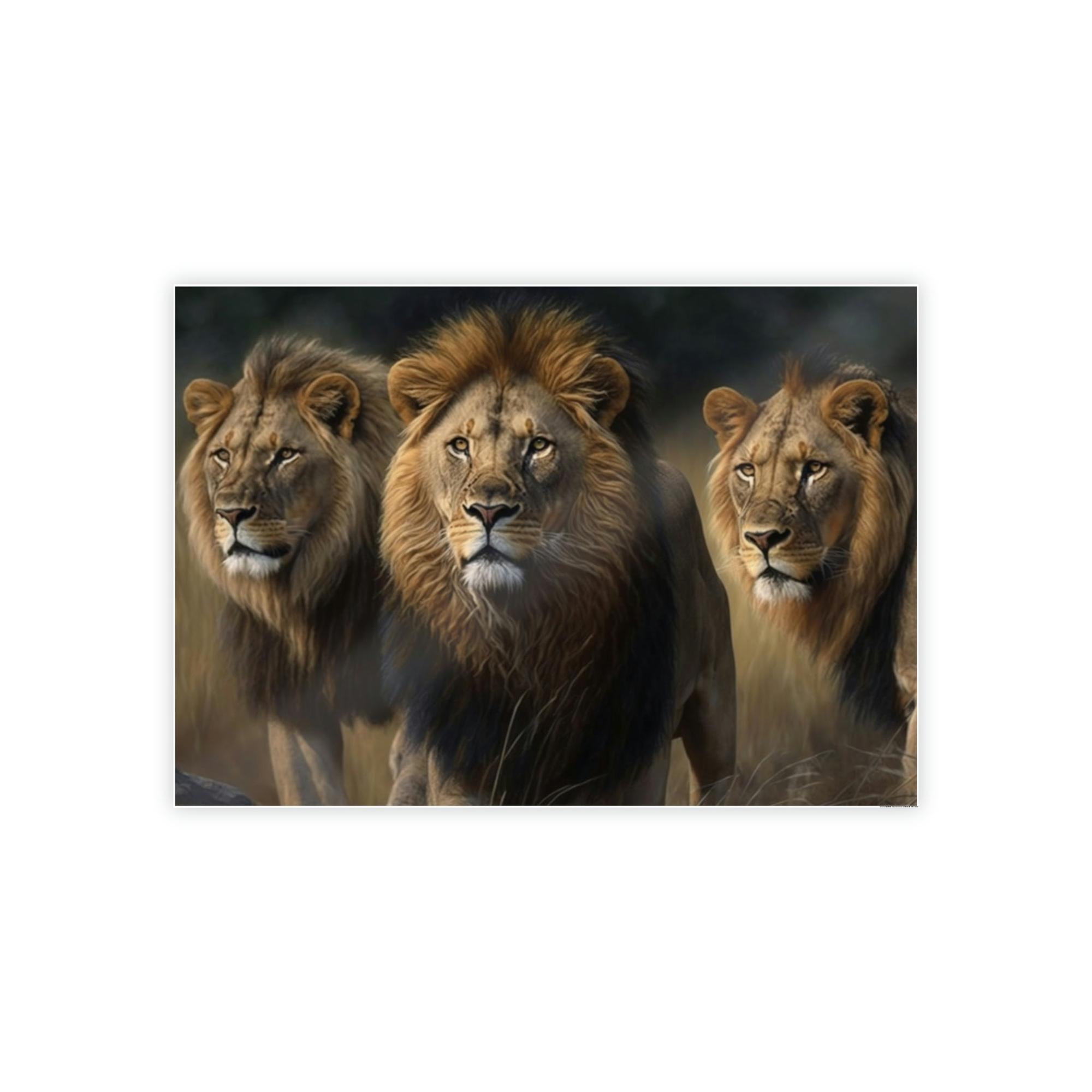 Lions Jungle Royalty: A Canvas of Lions