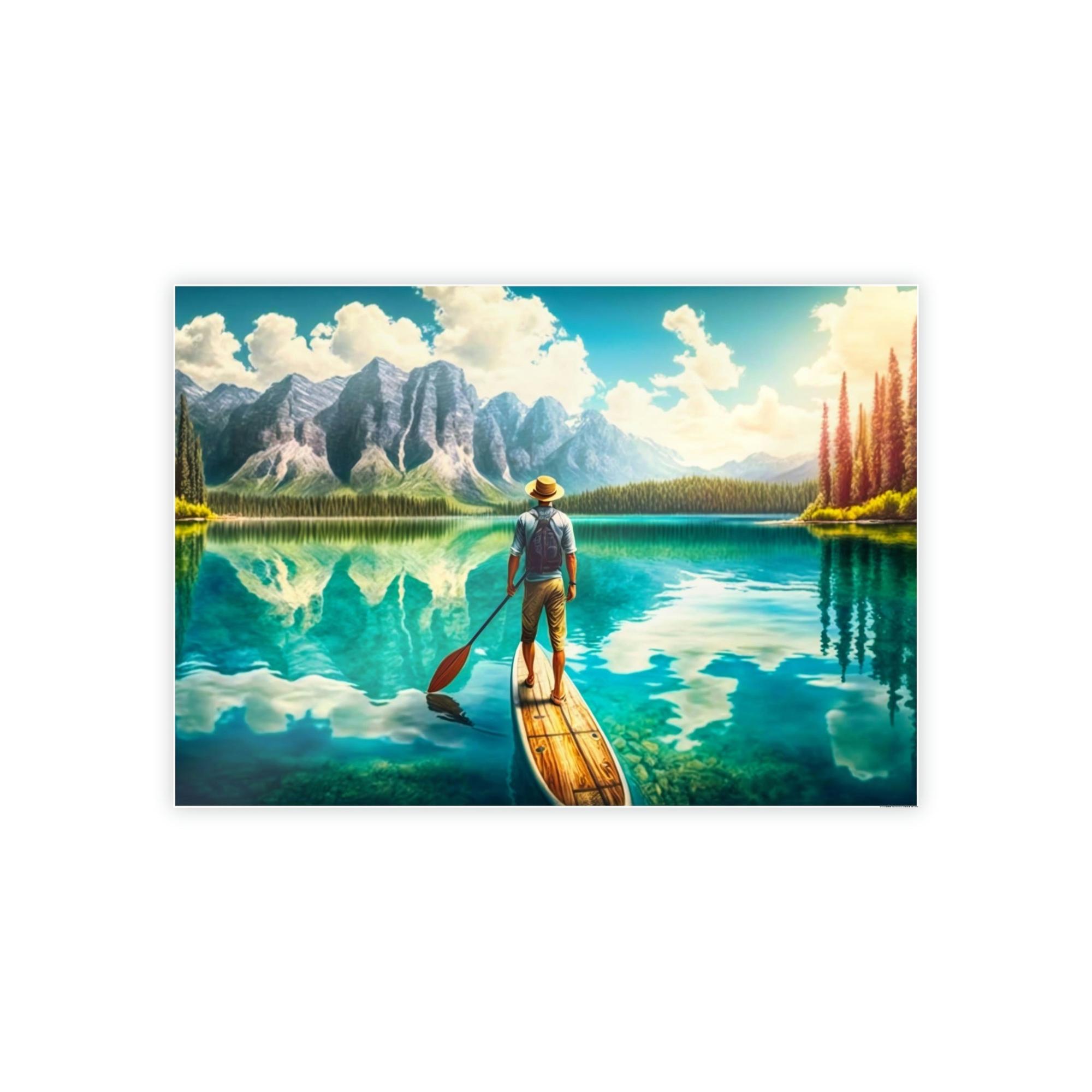 Lakes And Rivers Scenic Riverscape: Wall Art of a Stunning River Landscape on Canvas