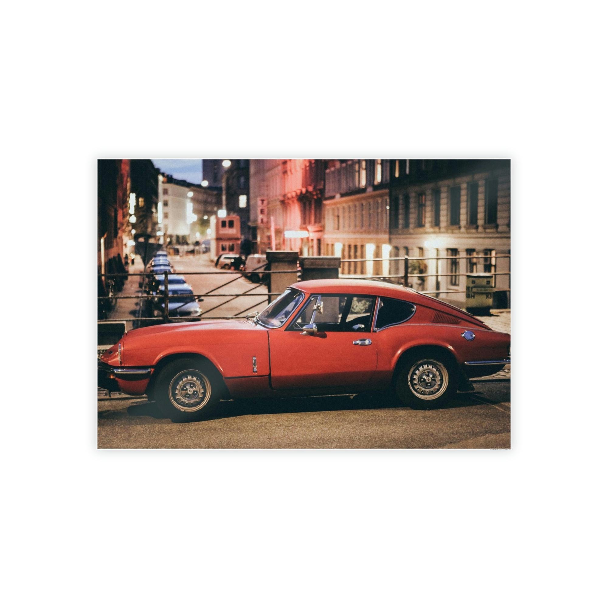 Corvette The Classic Corvette: A Striking Framed Poster Print for Car Enthusiasts