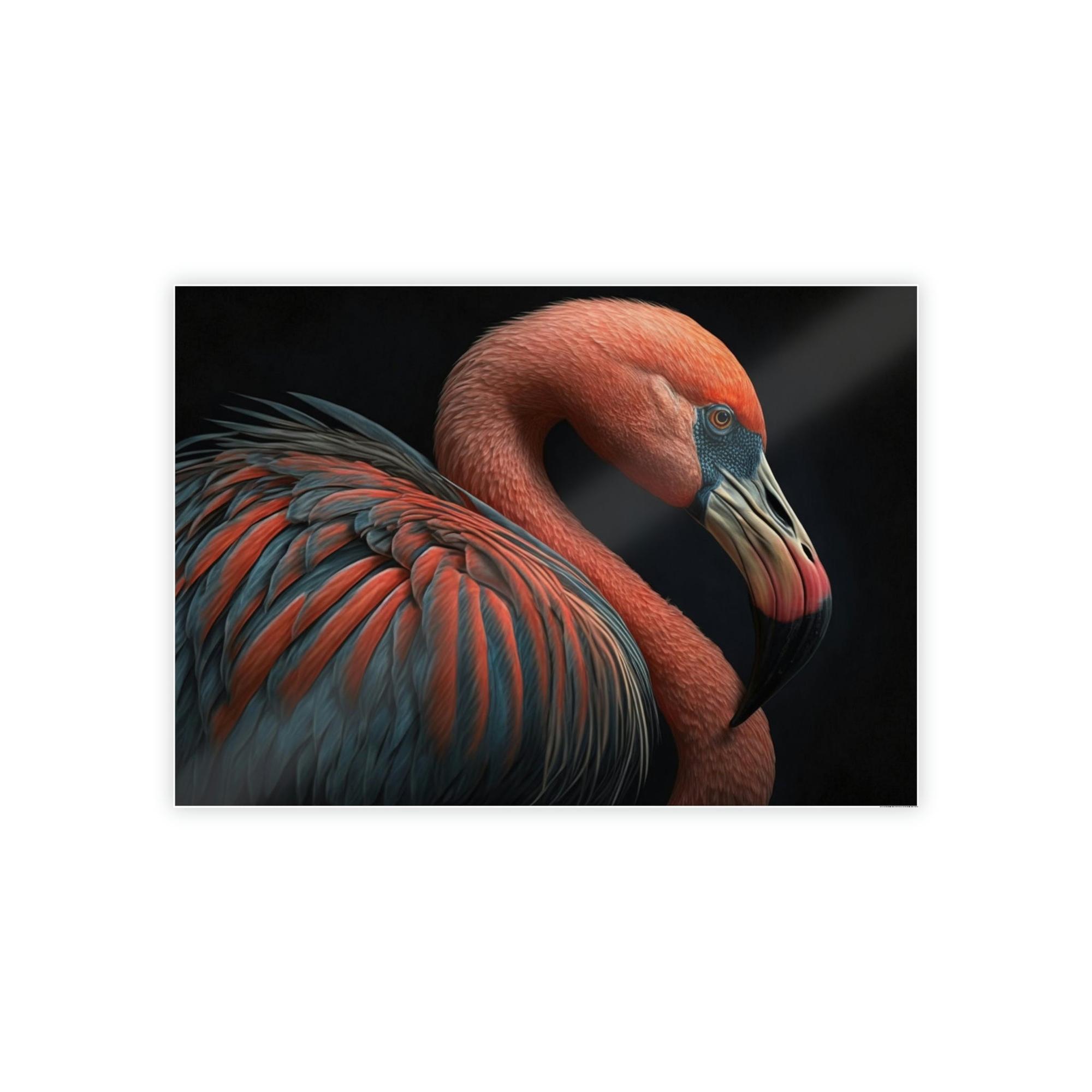 Flamingos The Elegant Flamingo: Framed Canvas & Poster of Graceful Flamingos