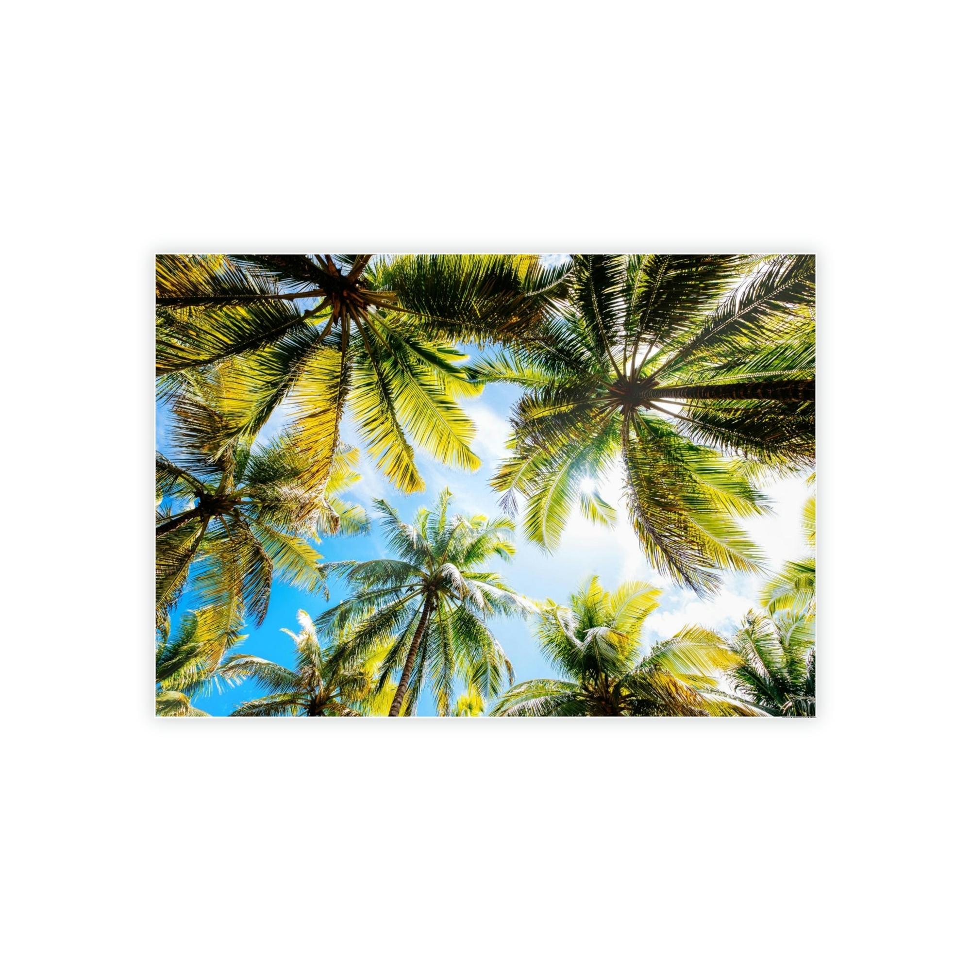Palm Trees Soothing Palms: Relaxing Wall Art of Palm Trees Swaying in the Breeze