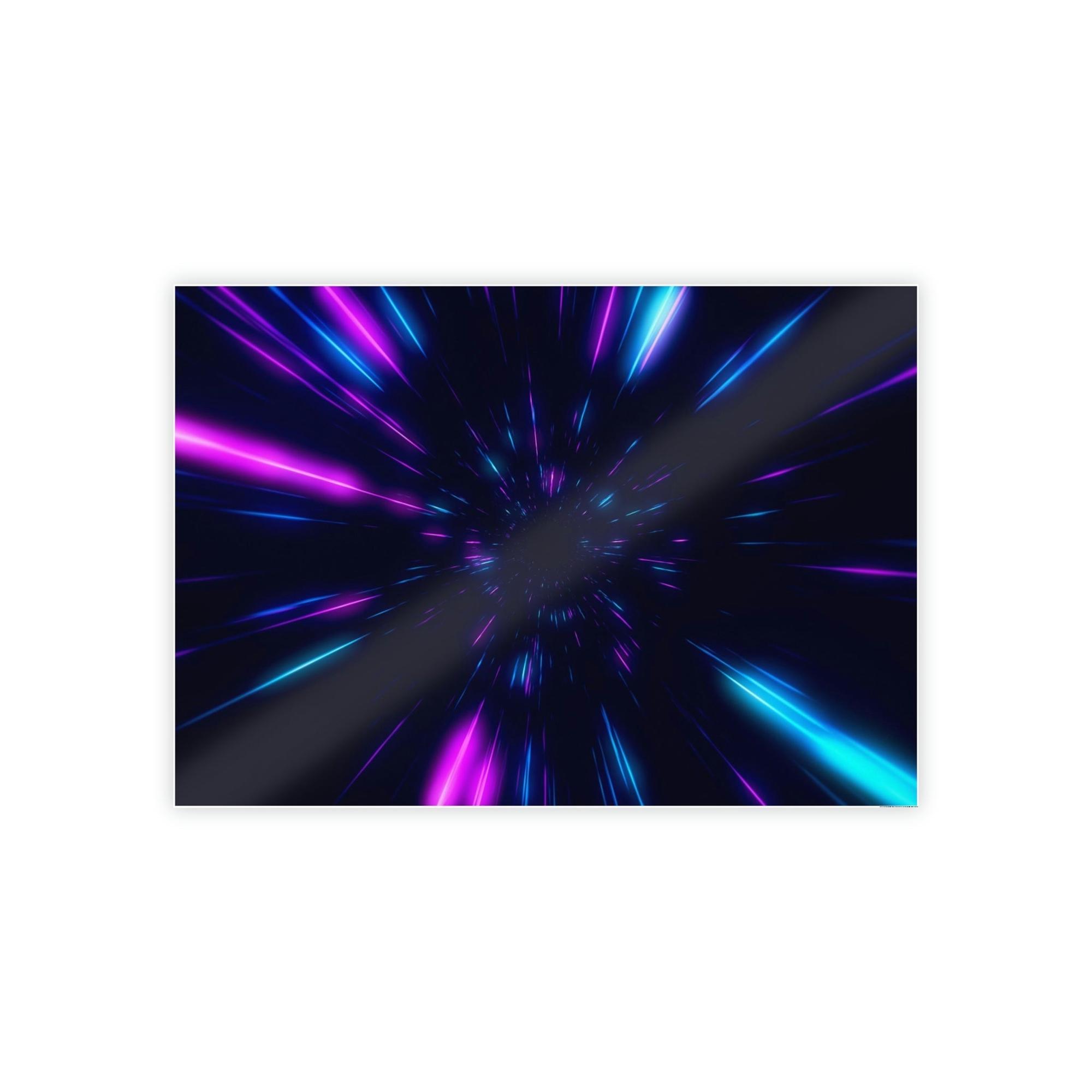 Neon Illuminated Impressions: Neon-themed Wall Art Prints on High-Quality Canvas & Poster