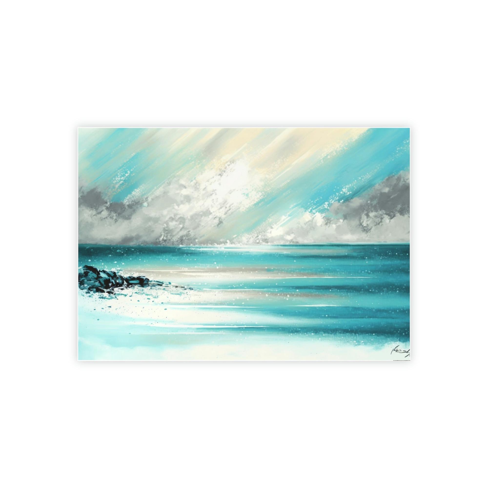 Abstract Coastal Coastal Dreams: Canvas & Poster Print of Abstract Ocean Art
