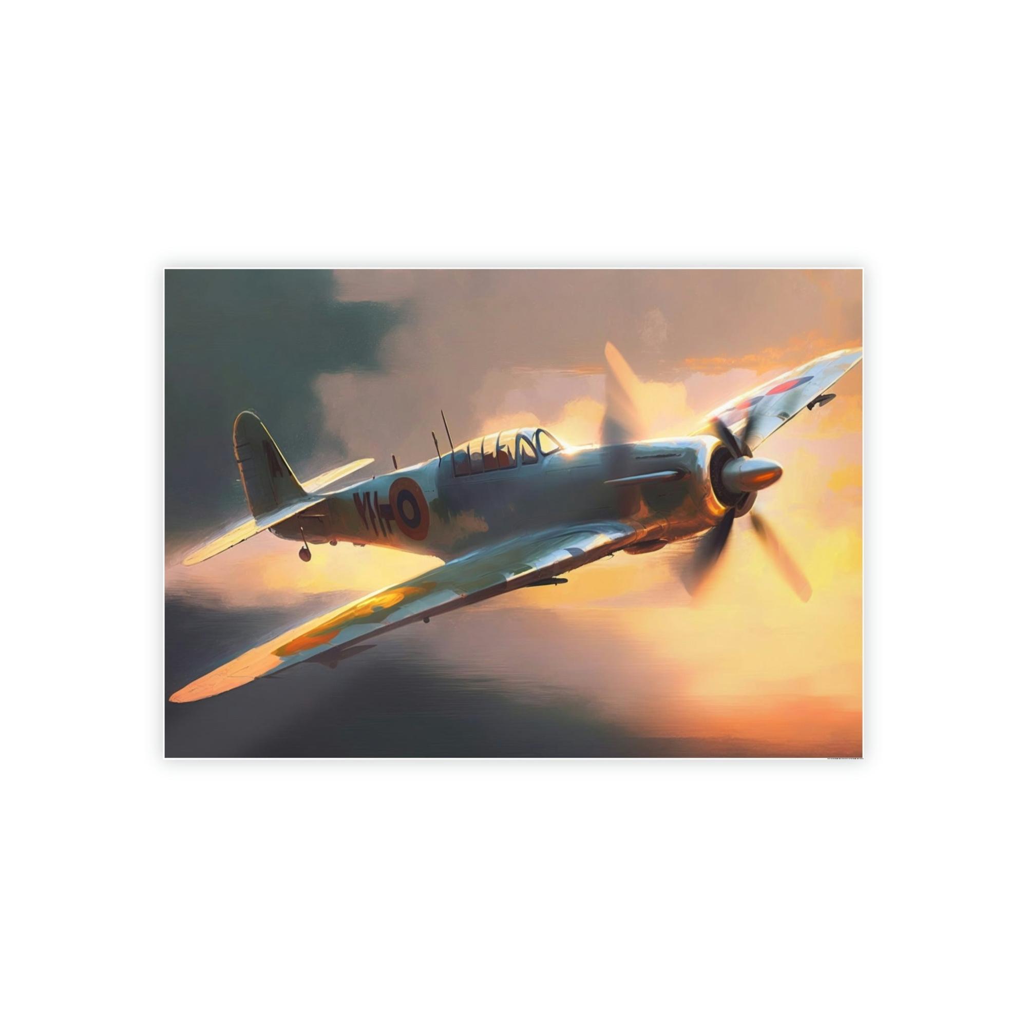 Aircraft Flying High: Stunning Canvas Print of Aircraft in Action