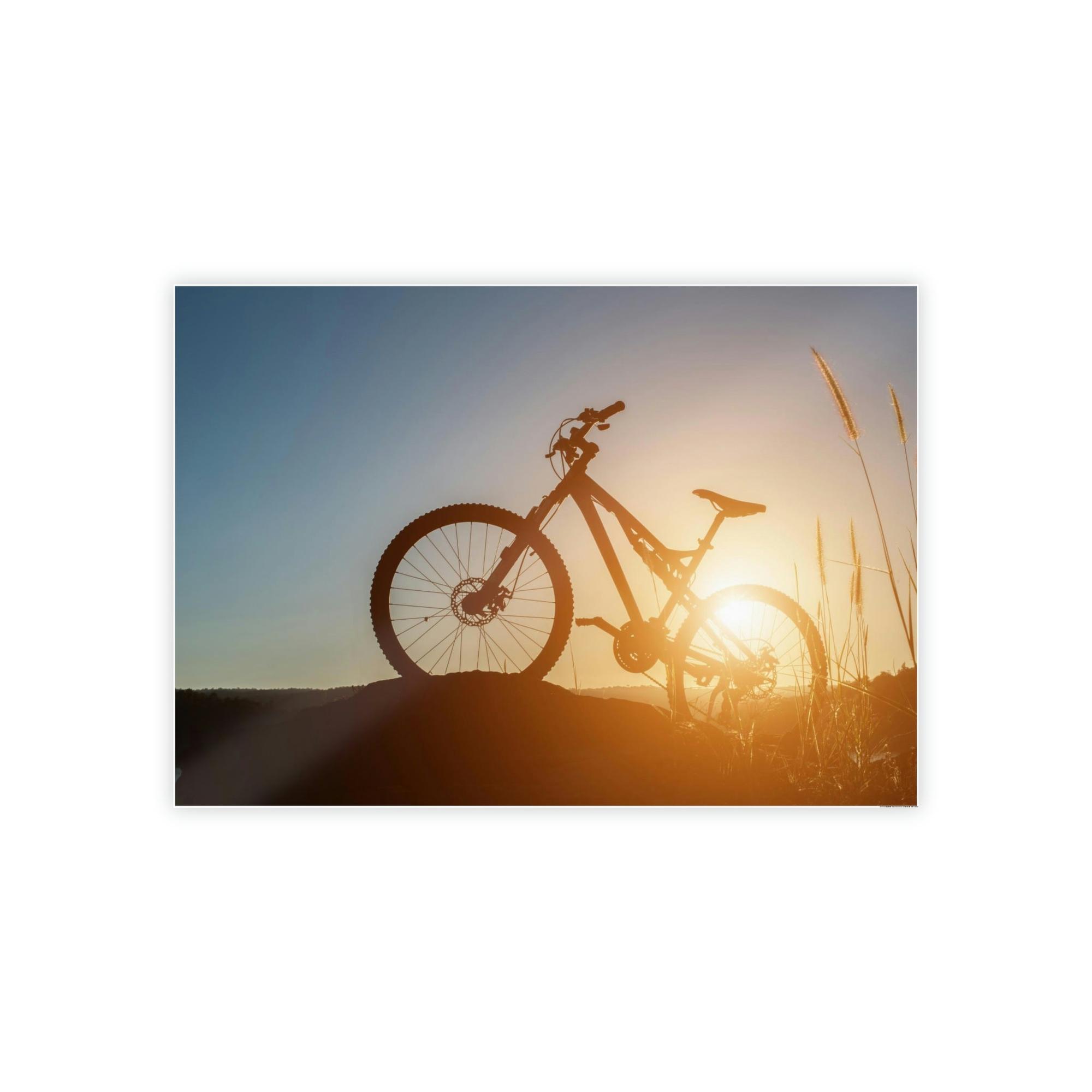 Bicycles Bicycles at Dawn: Scenic Poster for Your Home Office