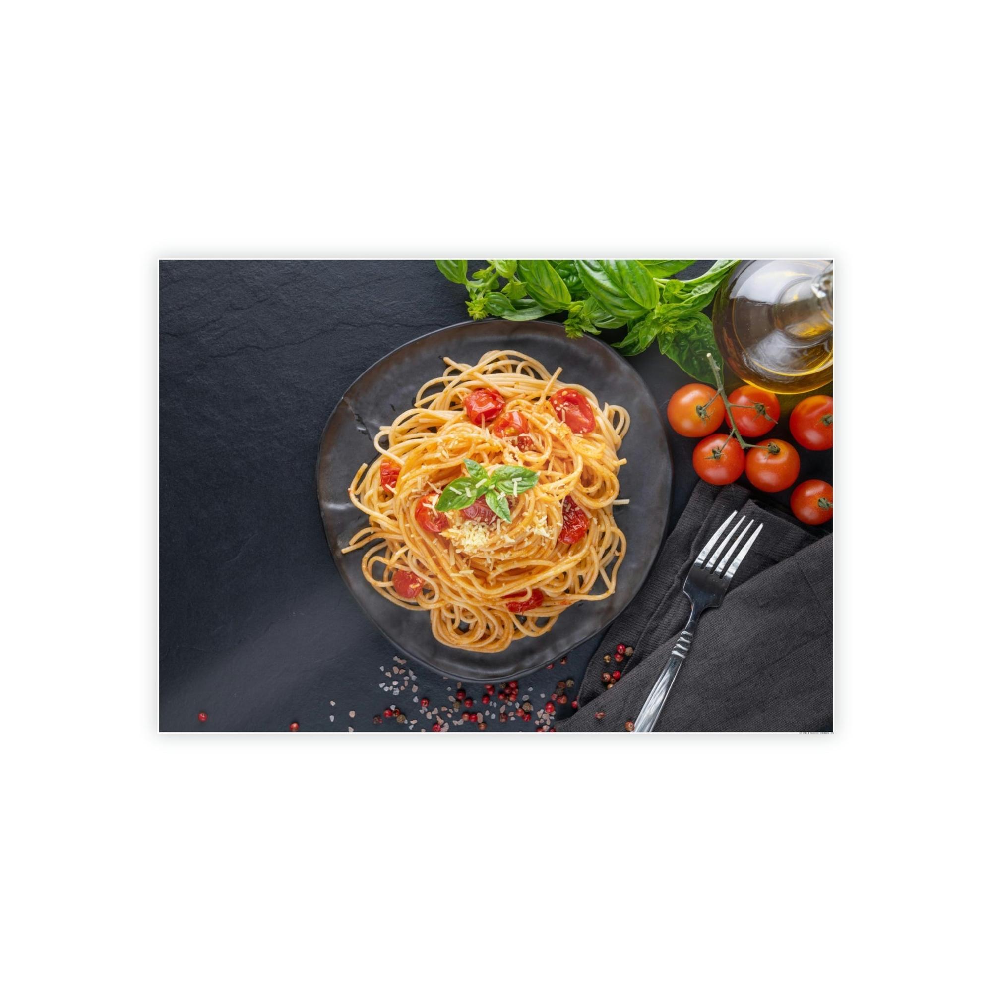 Pasta Delectable Pasta Delights: Artistic Print on Canvas & Poster for Your Home Decor