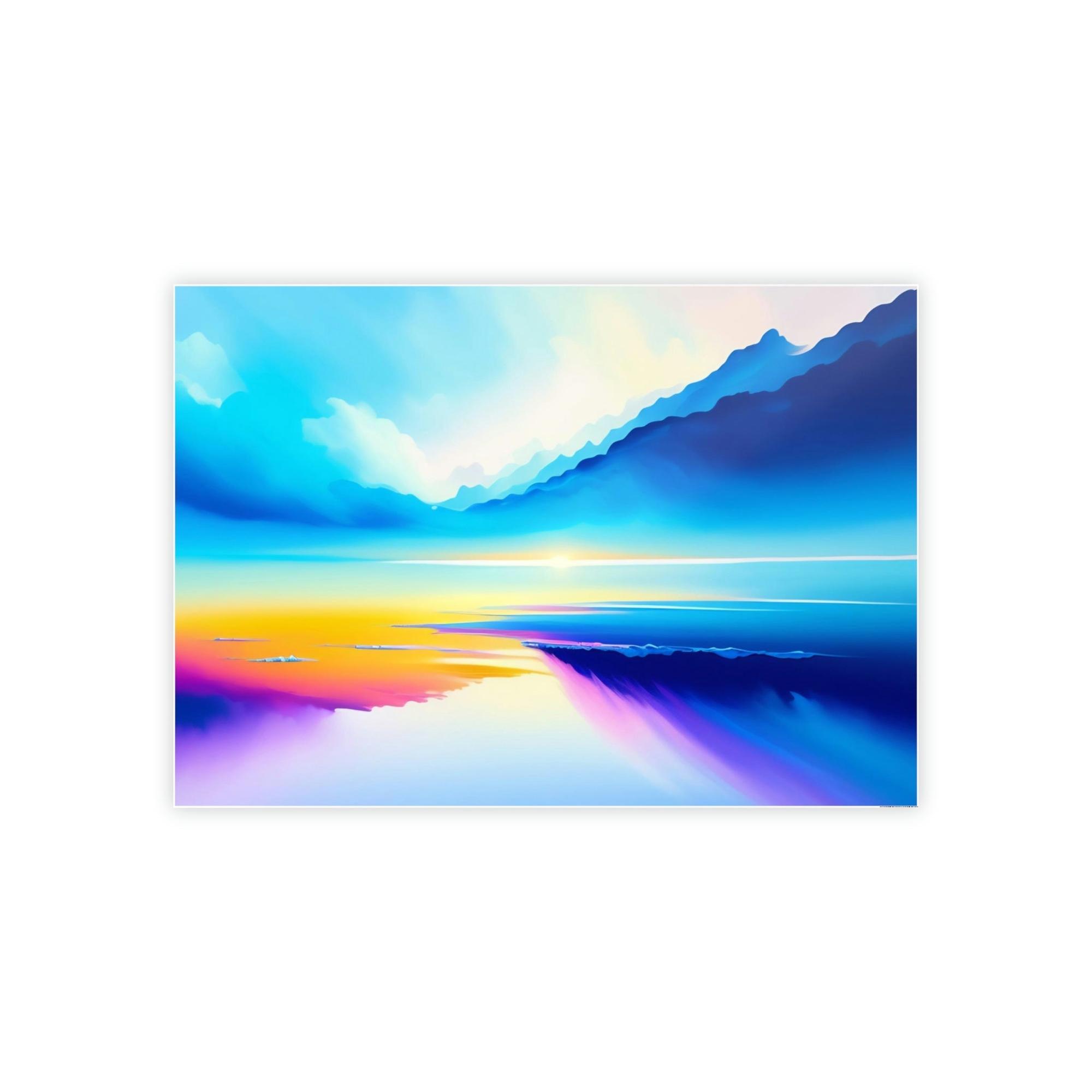 Lakes And Rivers Nature's Wonder: Wall Art of a Breathtaking Lakeside on Natural Canvas & Poster