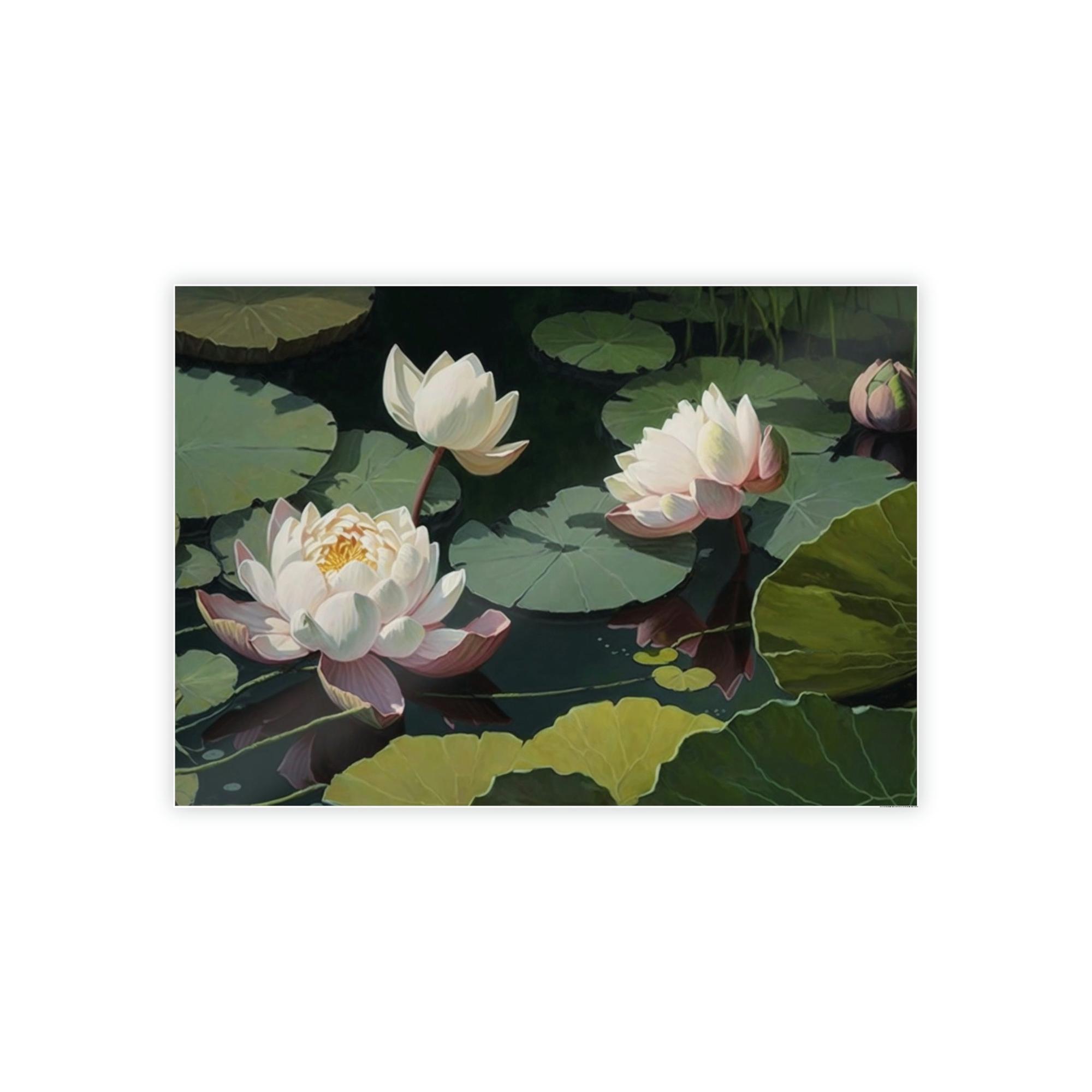 Lotuses Lotus Bloom: Stunning Wall Art and Framed Poster